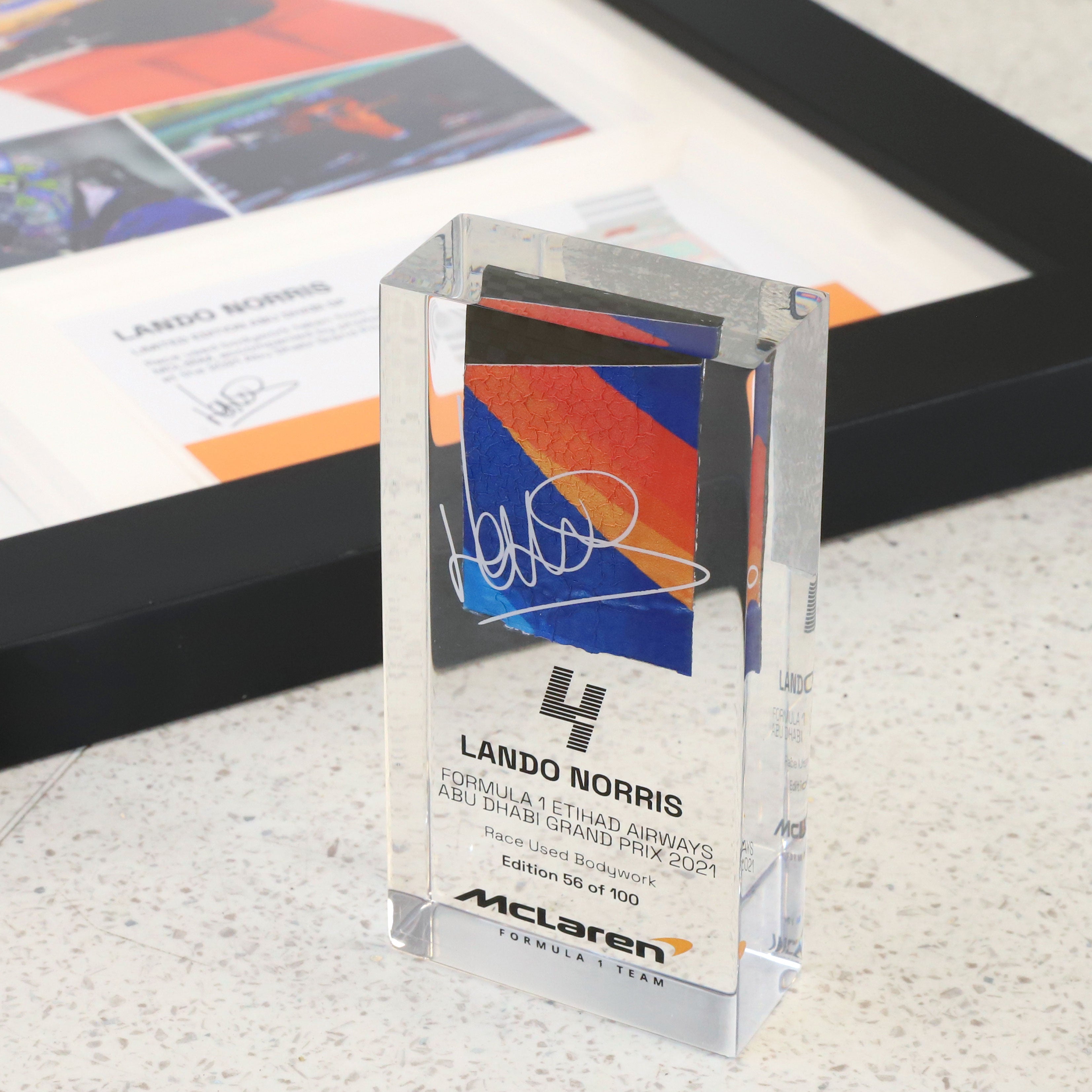 Limited-Edition Lando Norris 2021 Bodywork in Acrylic – Abu Dhabi GP