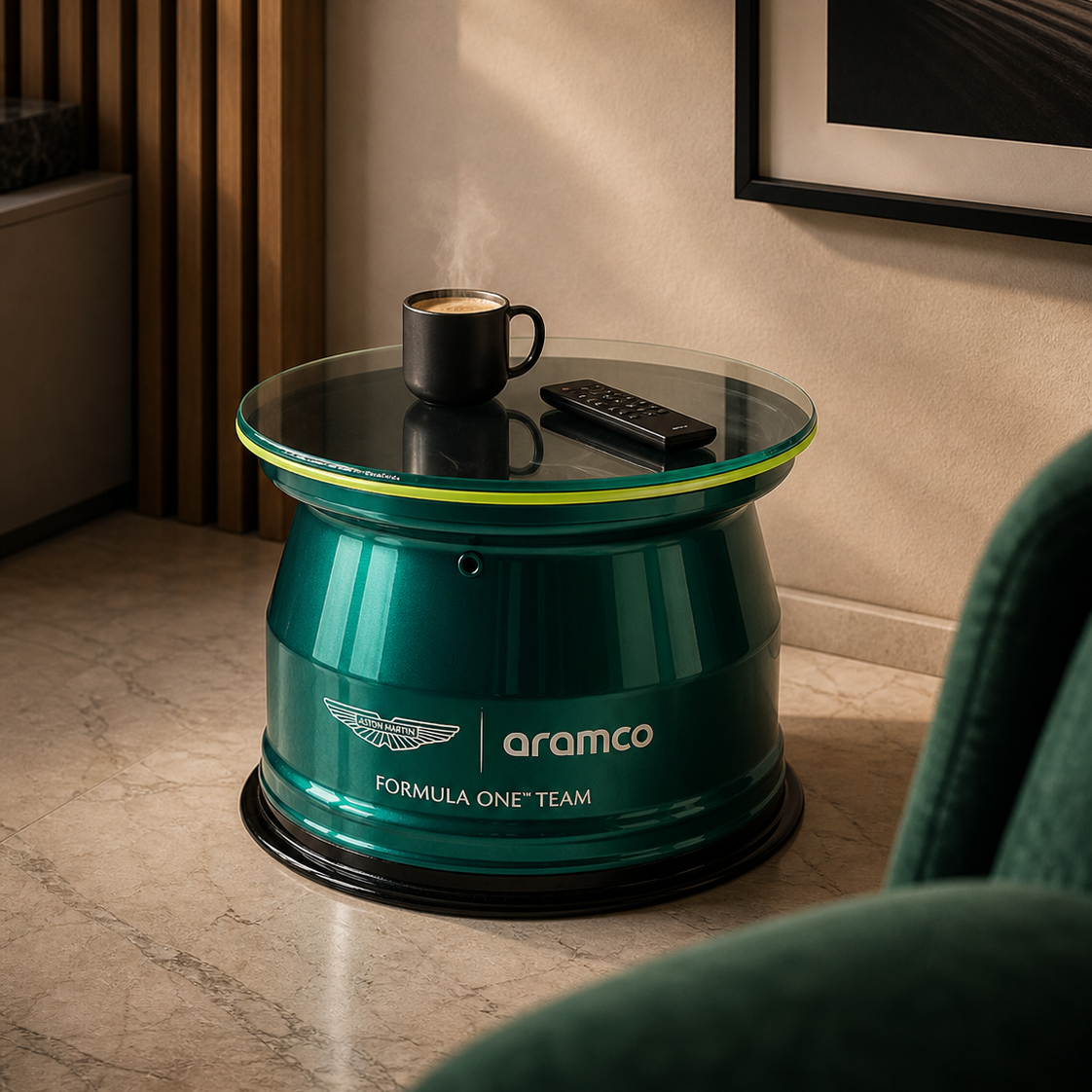 Aston Martin Aramco Front Wheel Rim Table | Official F1
