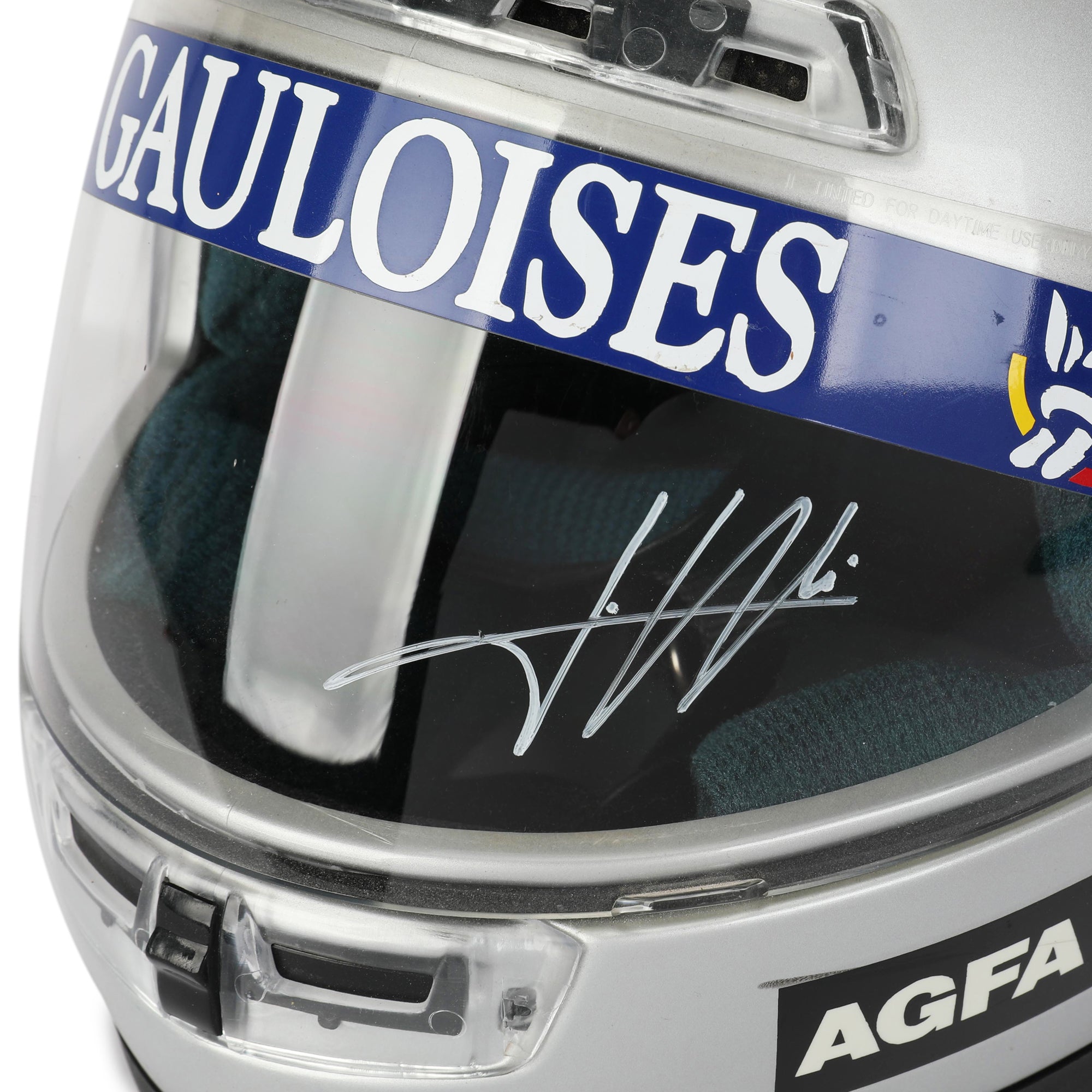 Jean Alesi Signed Official Bieffe Replica Motorbike Helmet