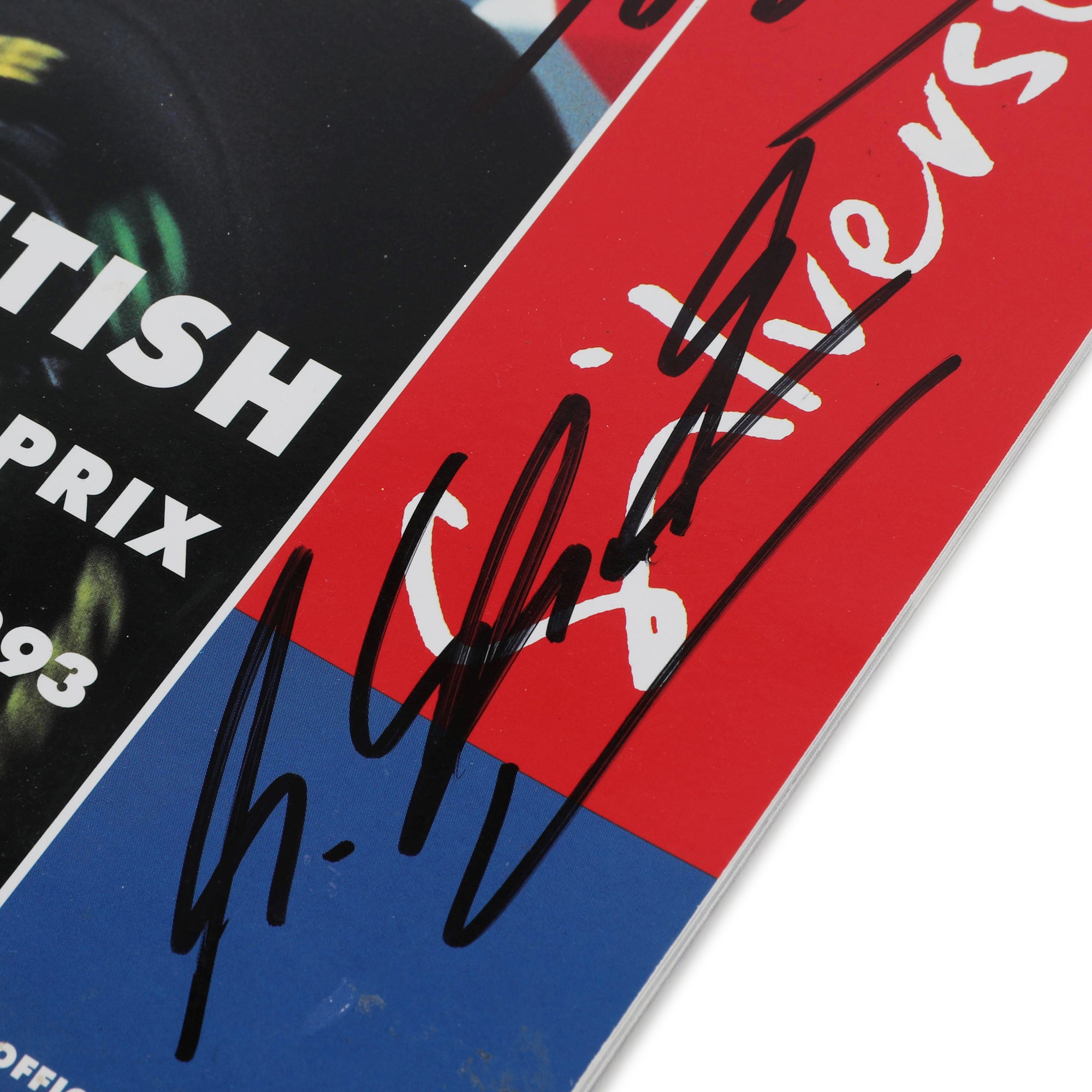 Ayrton Senna & Michael Schumacher Signed 1993 British GP Programme