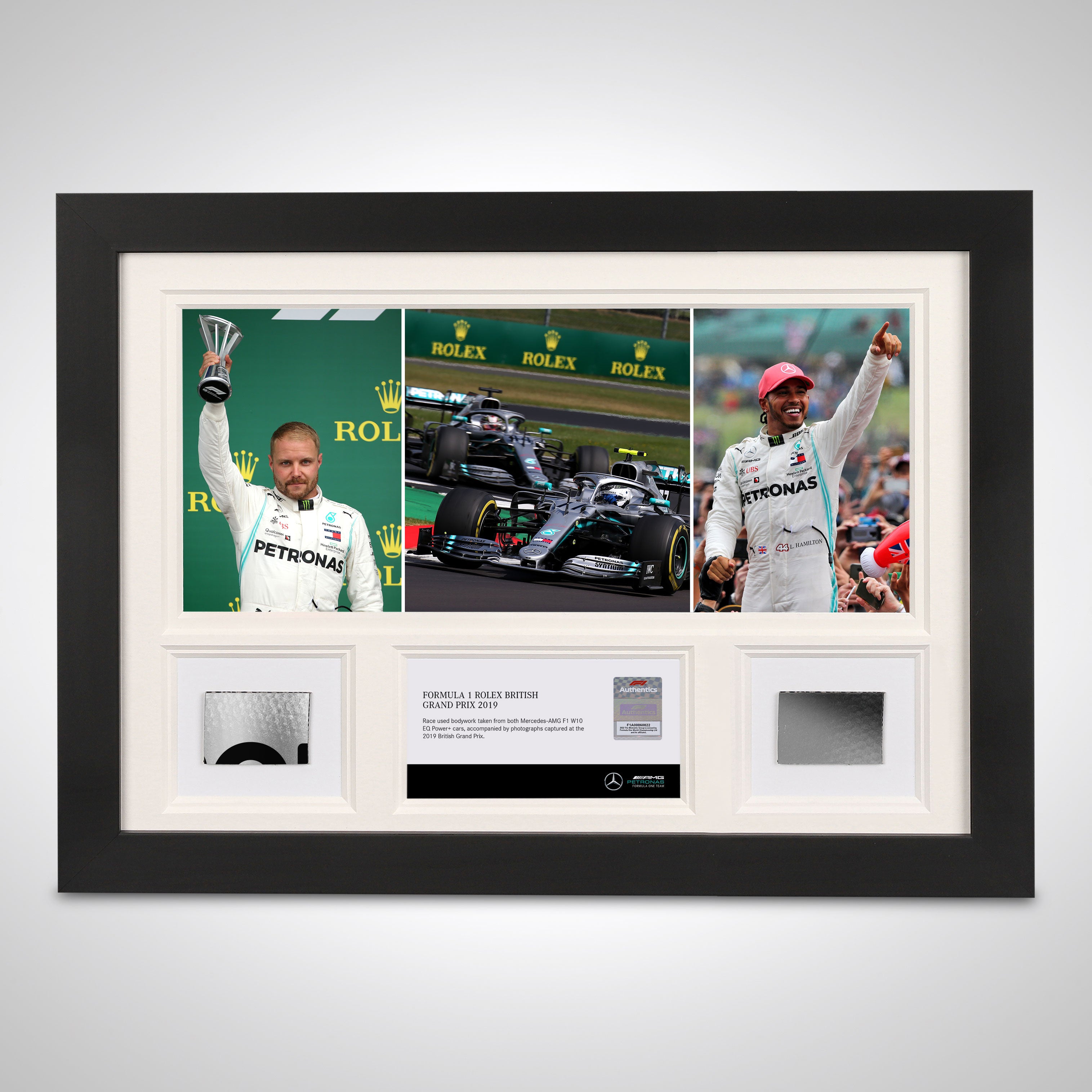 Lewis Hamilton & Valtteri Bottas 2019 Double Bodywork & Photo – Silverstone GP