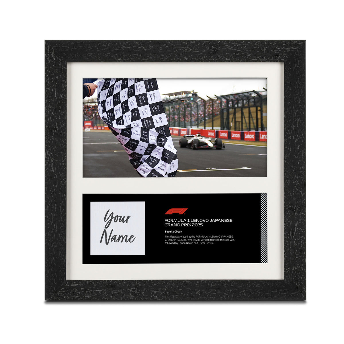 WORLD GRAND PRIX 2025 箔押し　4th　プロモ Own the Chequered Flag - 2025 Japanese Grand Prix – F1 Authentics