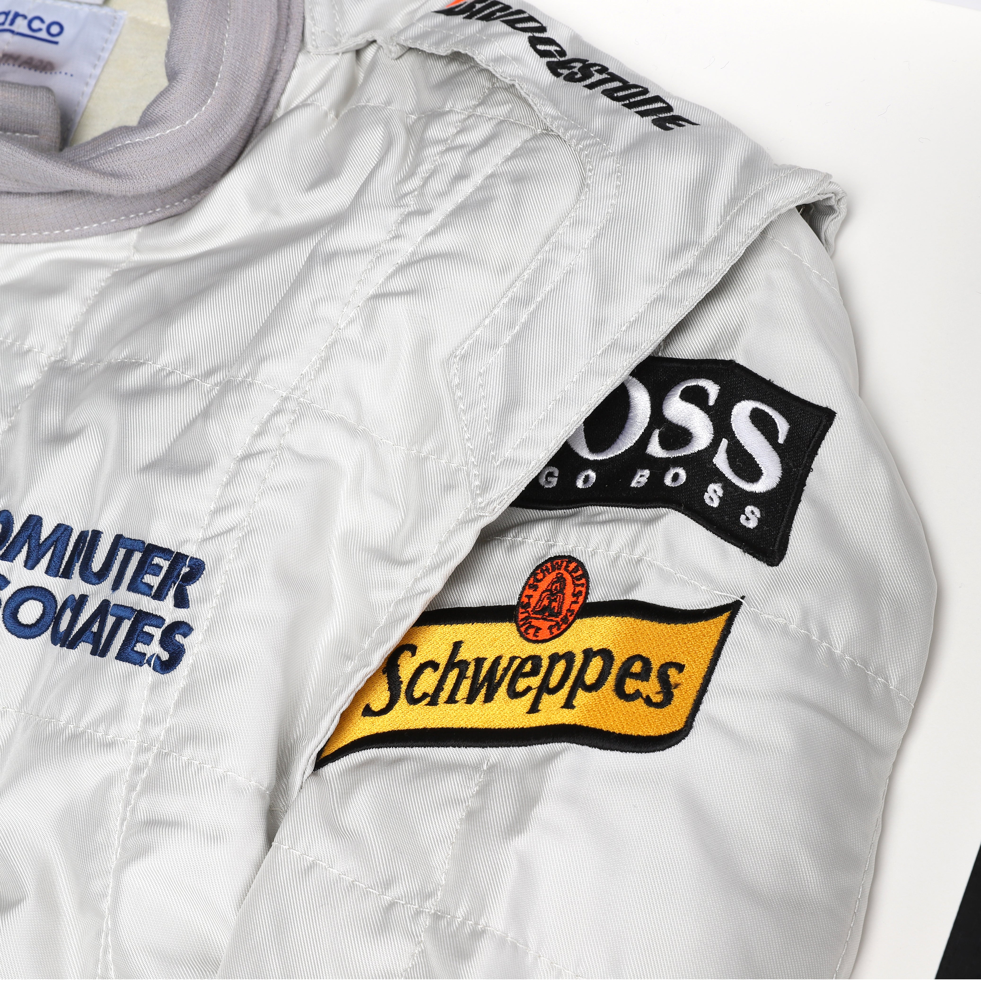 David Coulthard 1998 McLaren F1 Team Replica Race Suit with Computer Associates & Schweppes Branding
