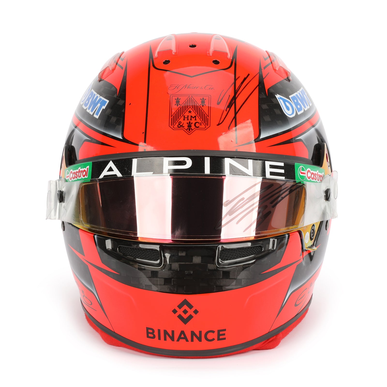 Esteban Ocon 2024 Signed Race Used Helmet - Mexico City GP