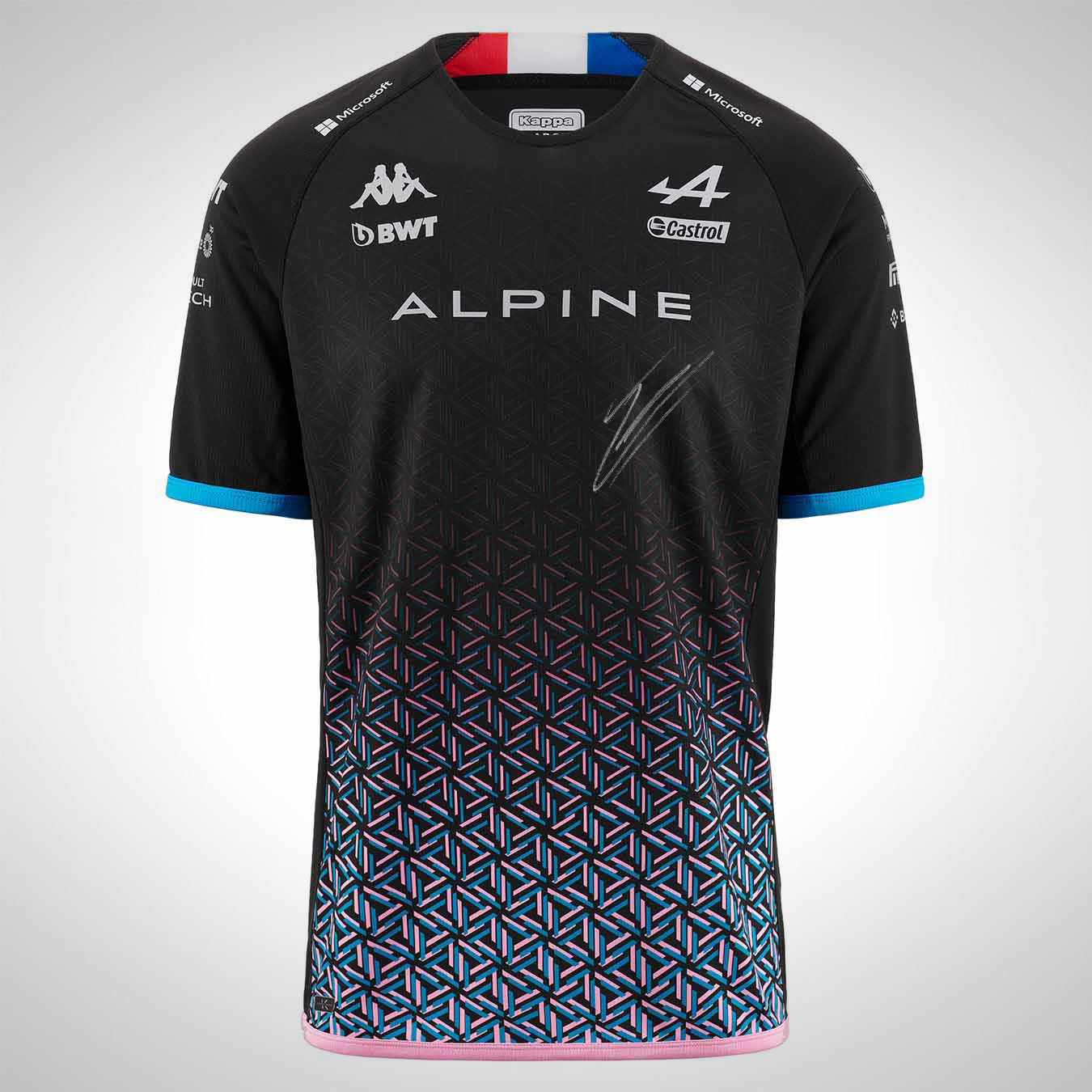 Esteban Ocon 2023 Signed BWT Alpine F1 Team Shirt