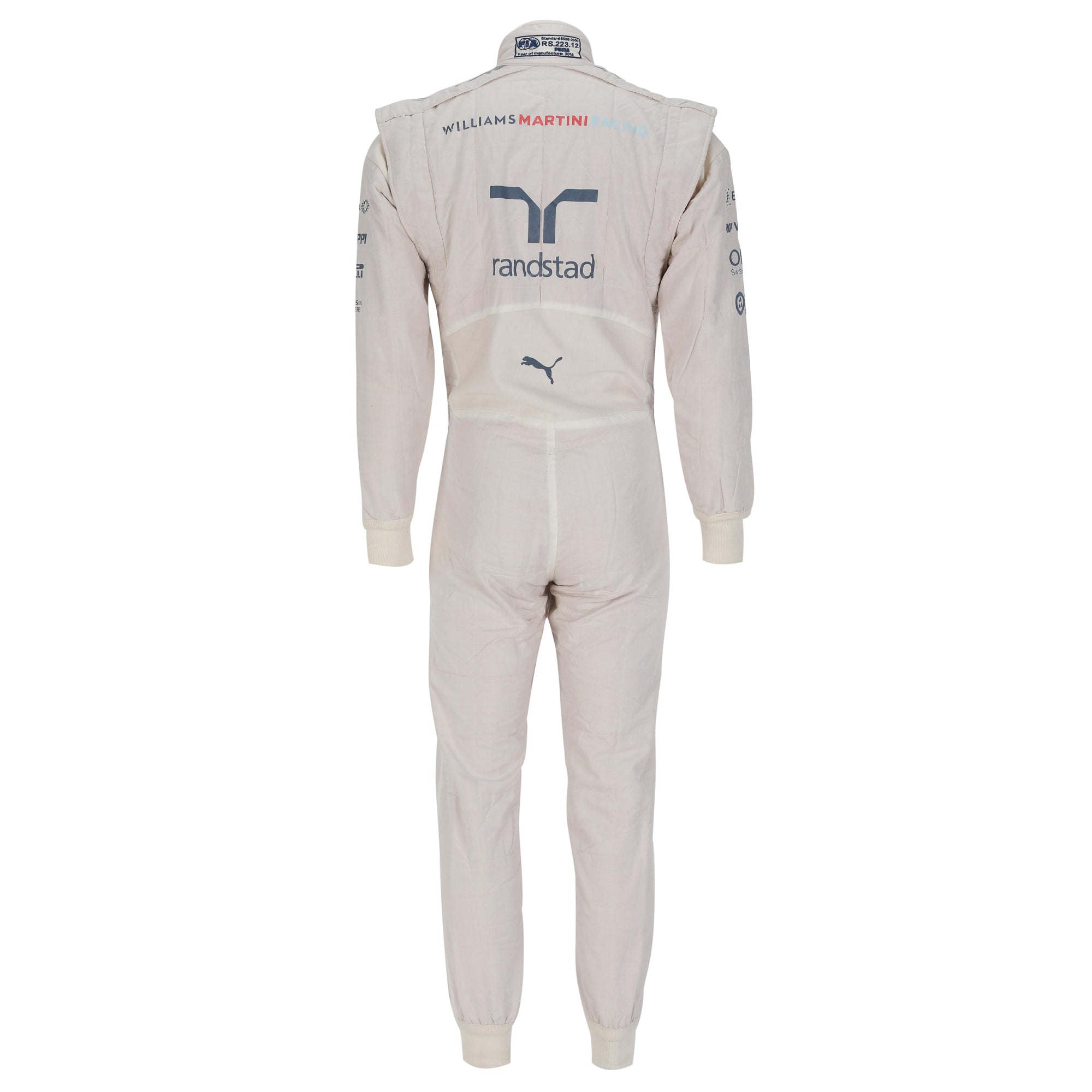 Felipe Massa 2014 Williams Martini Racing Grand Prix Used Suit