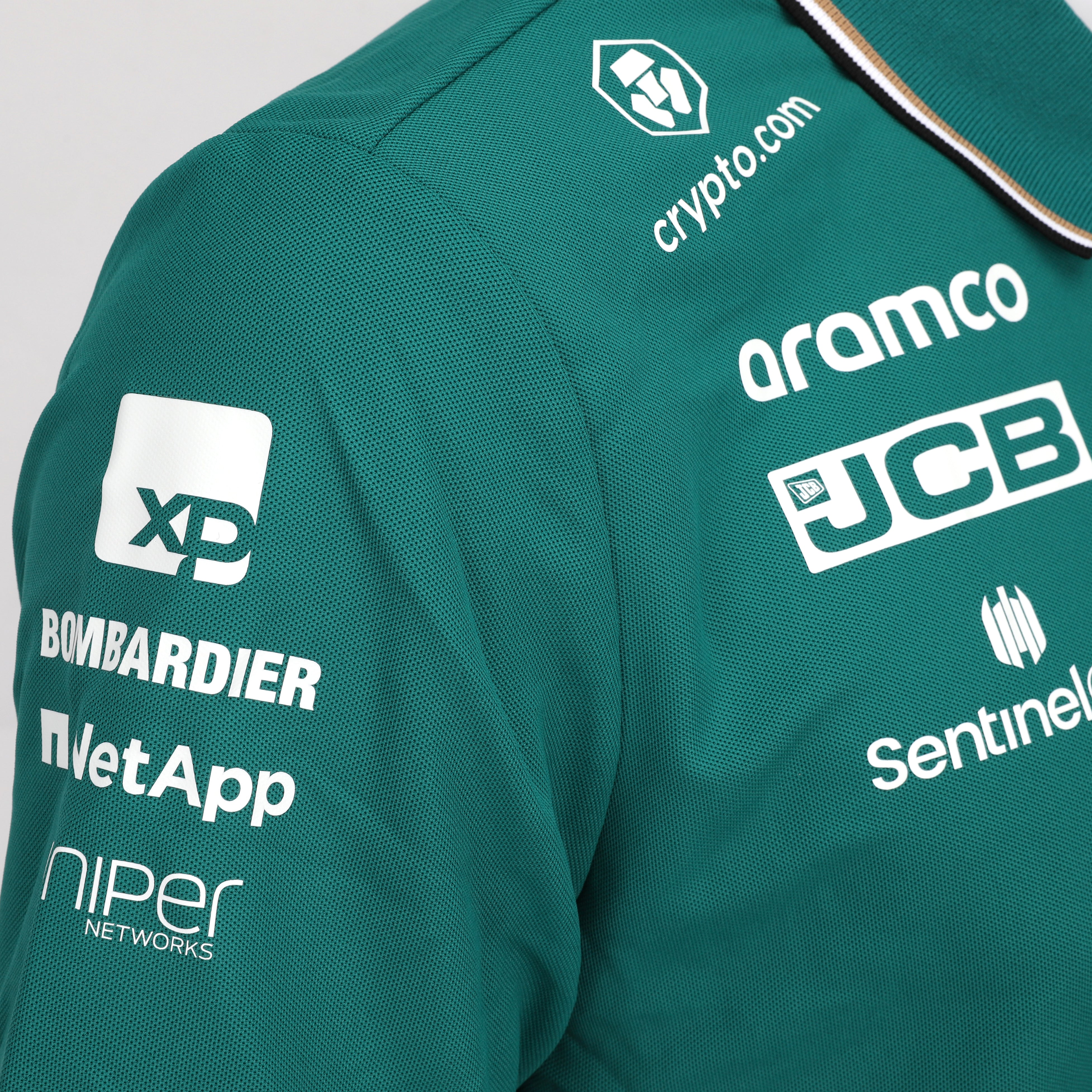 Fernando Alonso 2023 Signed Aston Martin Aramco Cognizant Formula One Team Polo Shirt