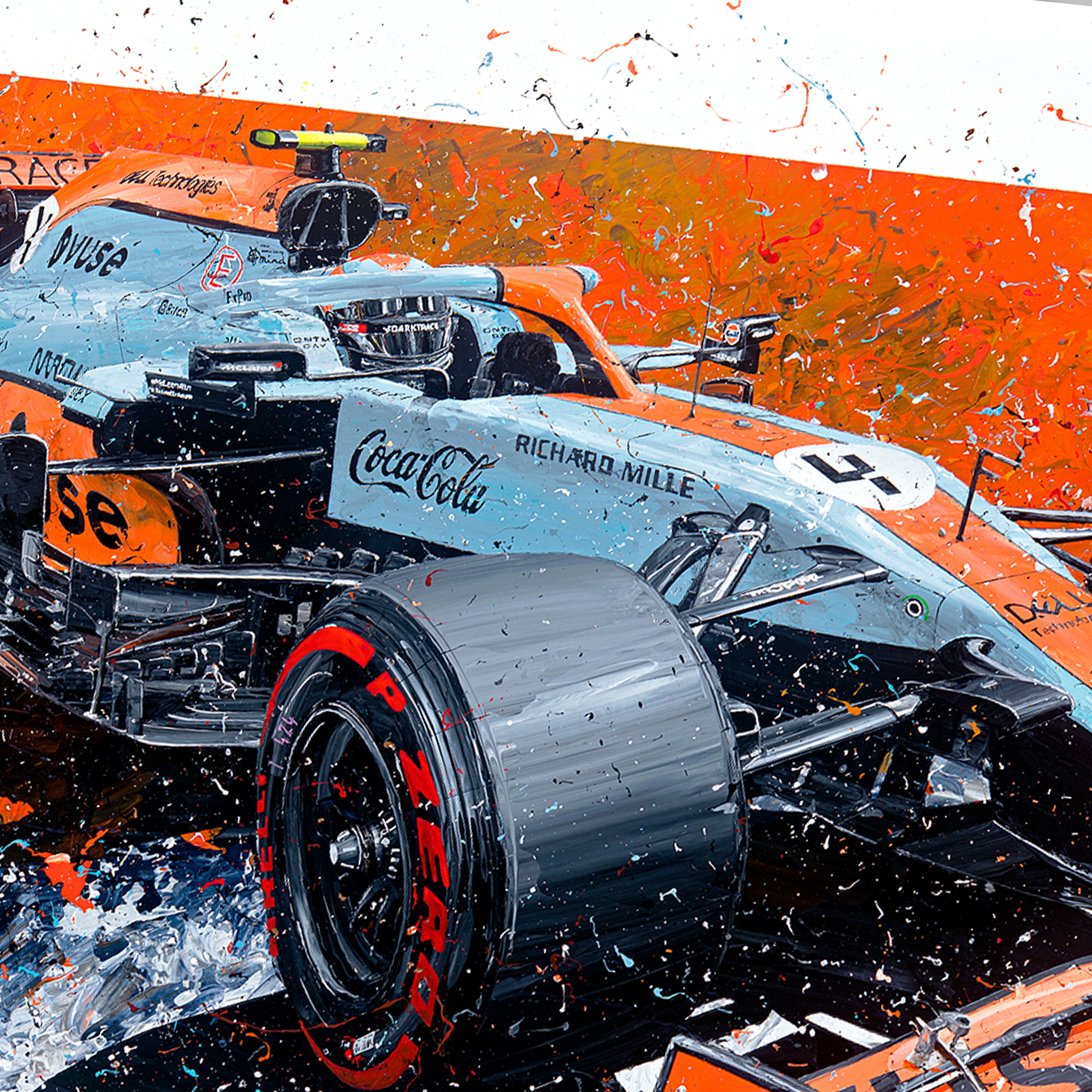 Lando Norris 2021 Monaco Grand Prix Giclee Print – David Johnson