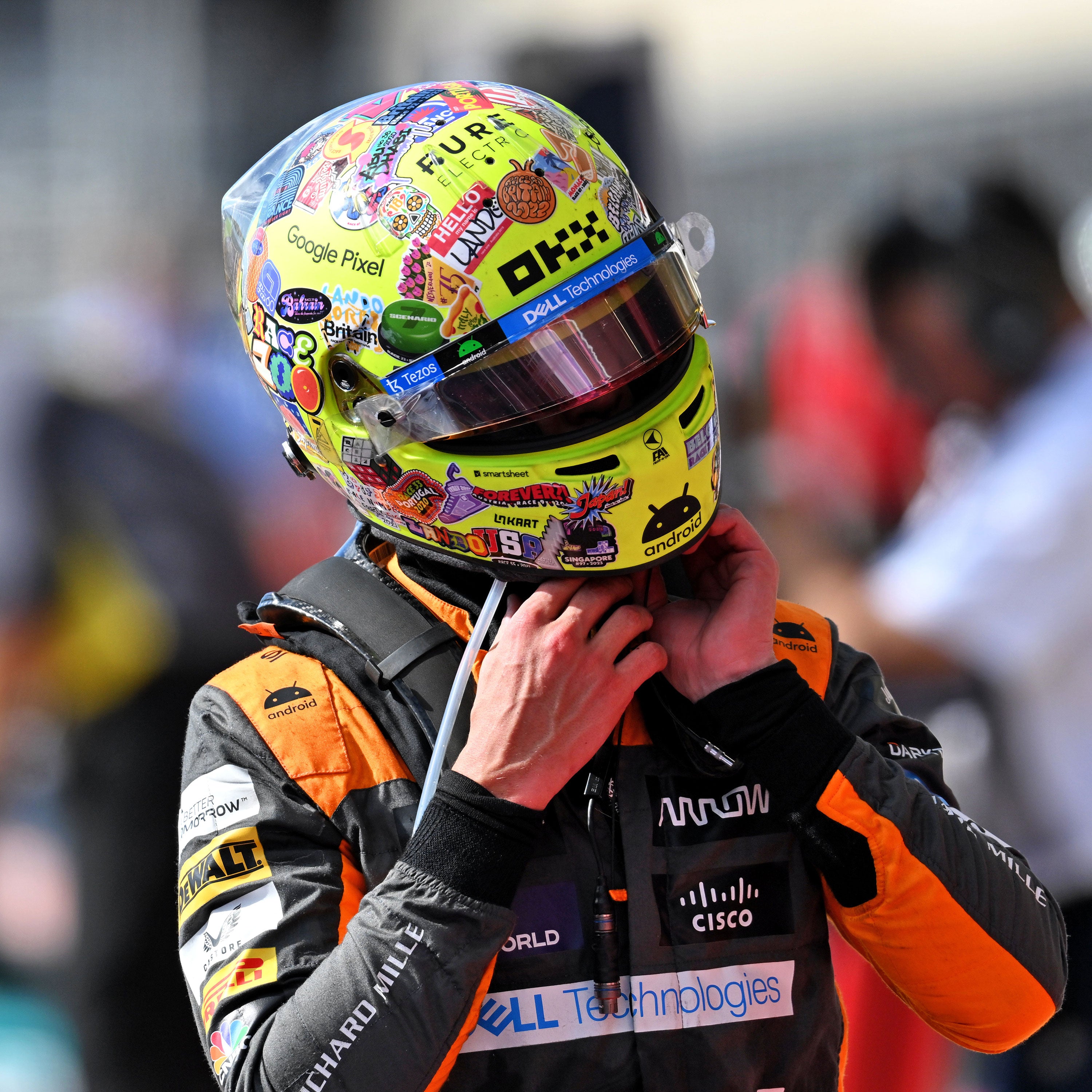 Lando Norris 2023 1:2 Scale Helmet - United States GP