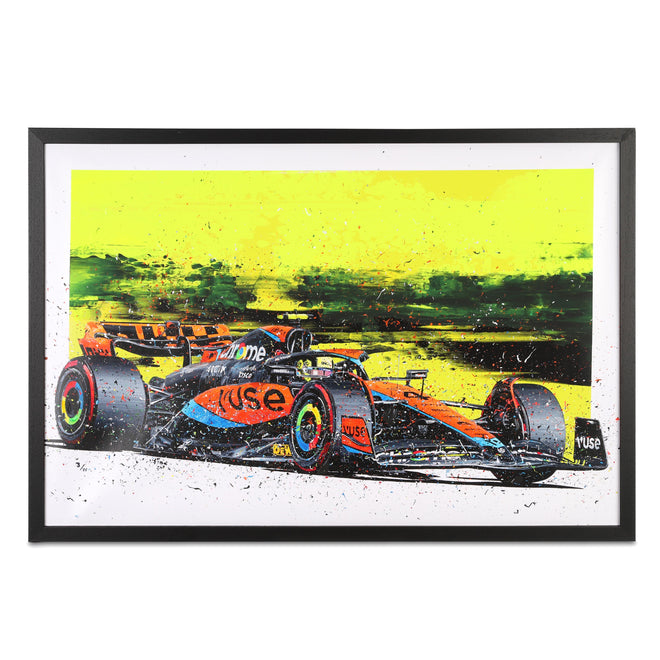 Lando Norris 2023 Hand Embellished Canvas - David Johnson