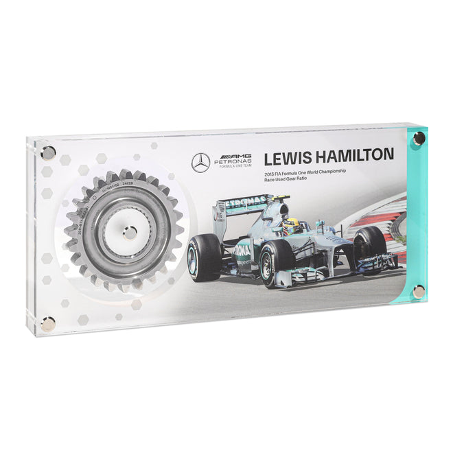 Lewis Hamilton 2013 Mercedes-AMG Petronas F1 team Gear Ratio in Acrylic