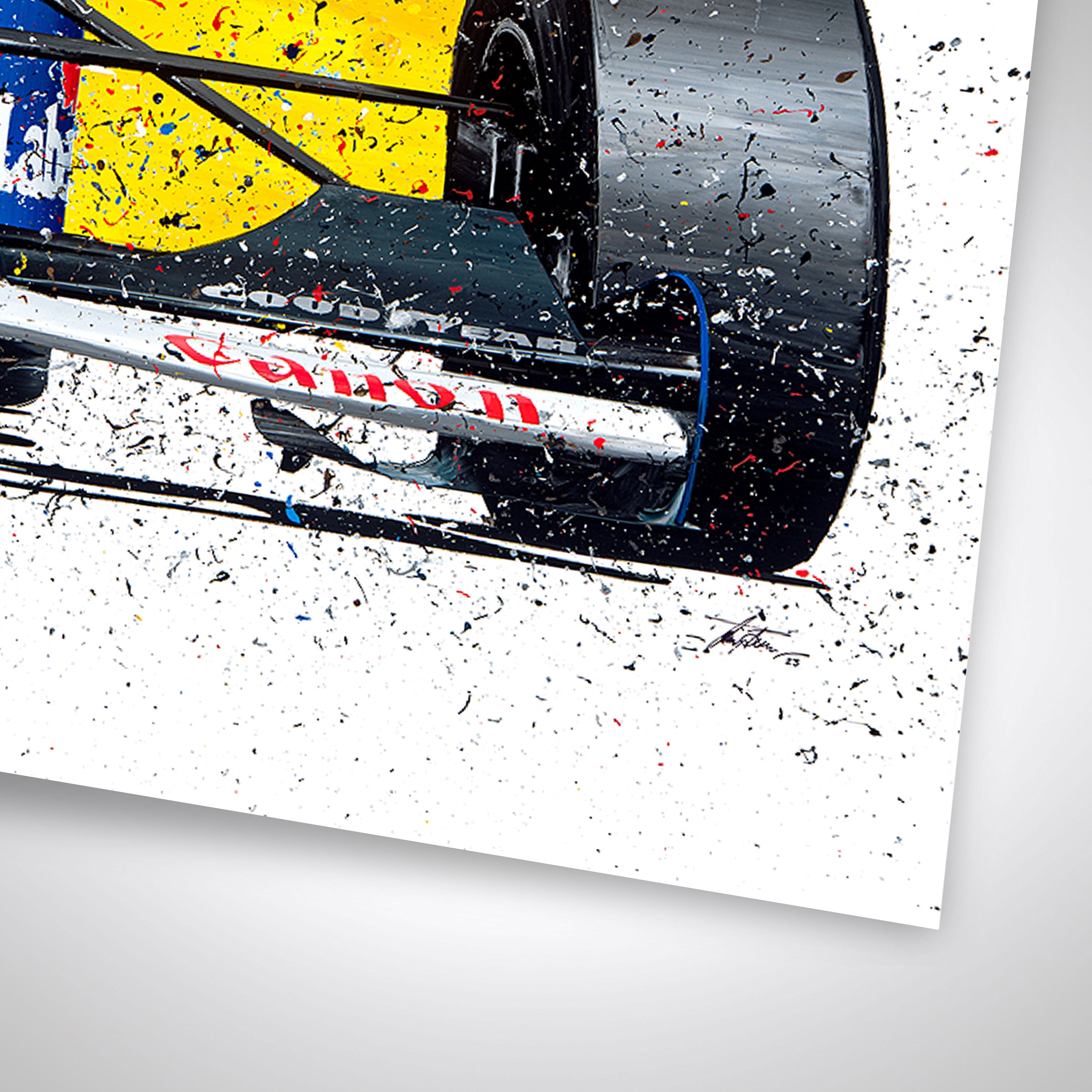 Nigel Mansell & Ayrton Senna Taxi Giclee Print – David Johnson