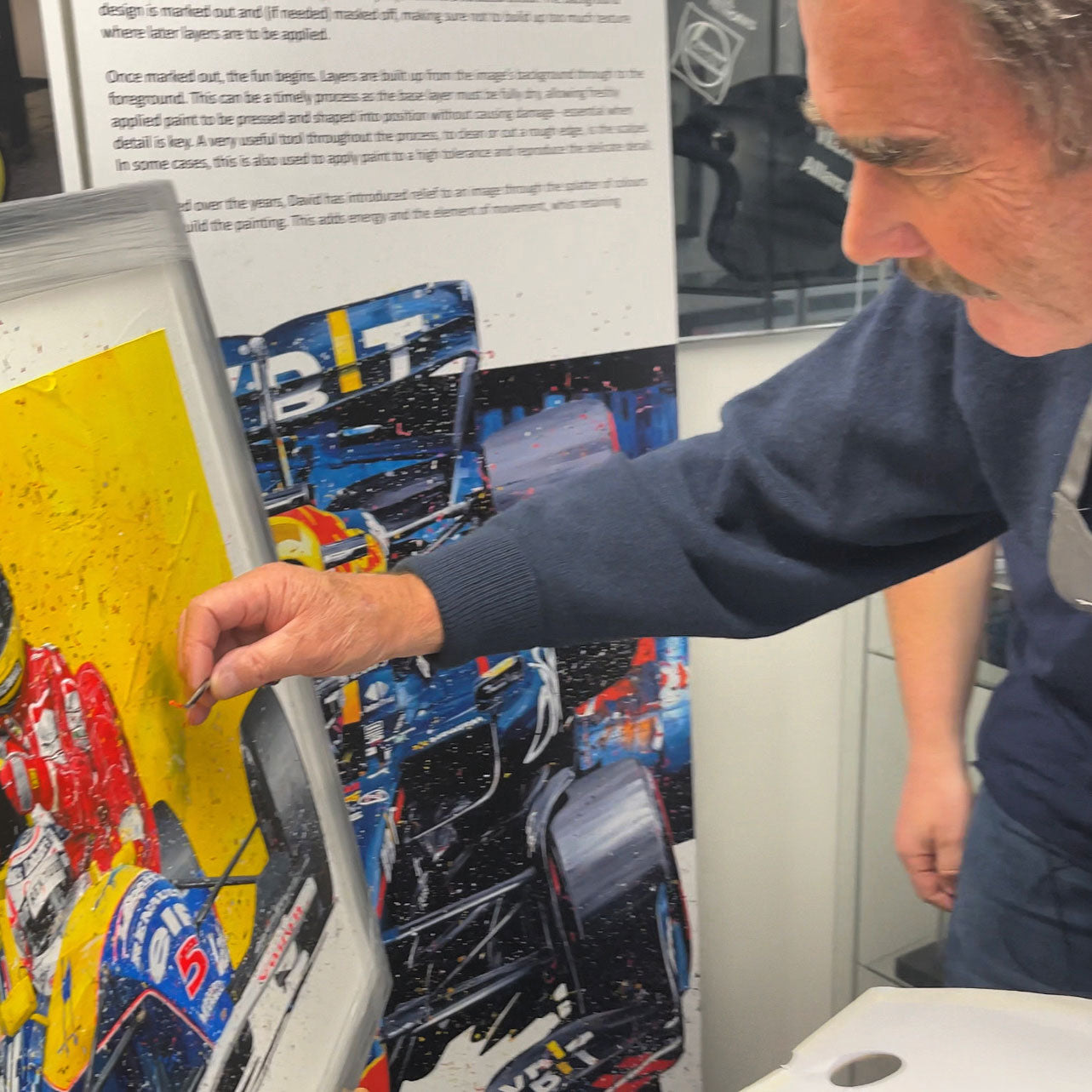 Nigel Mansell & Ayrton Senna Taxi Giclee Print – David Johnson