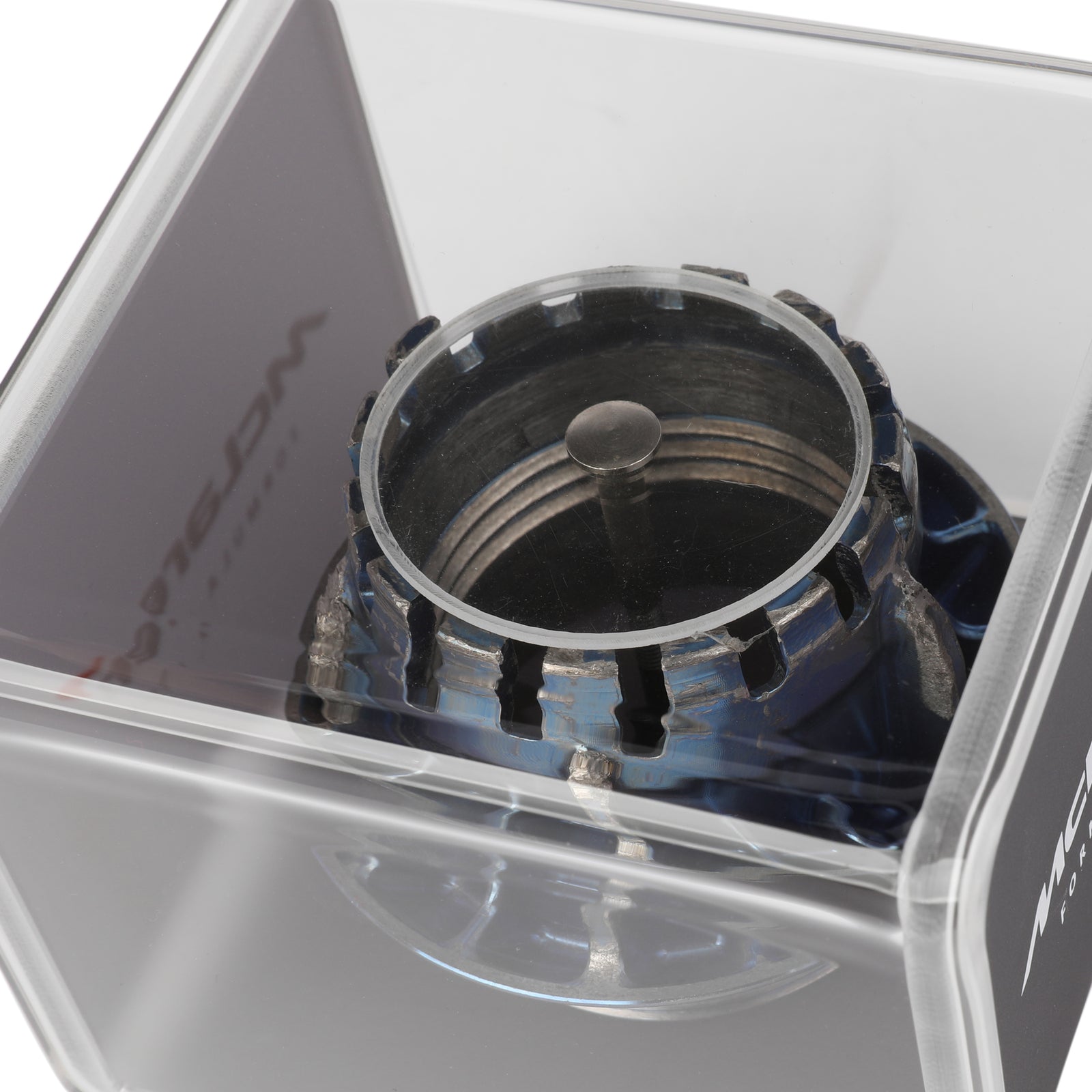 McLaren 2023 Race-Used Wheel Nut in Display Case - Blue