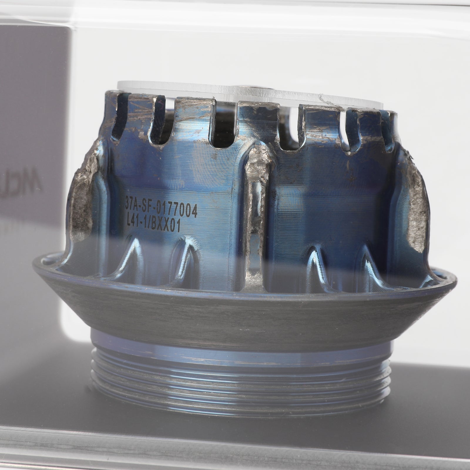 McLaren 2023 Race-Used Wheel Nut in Display Case - Blue