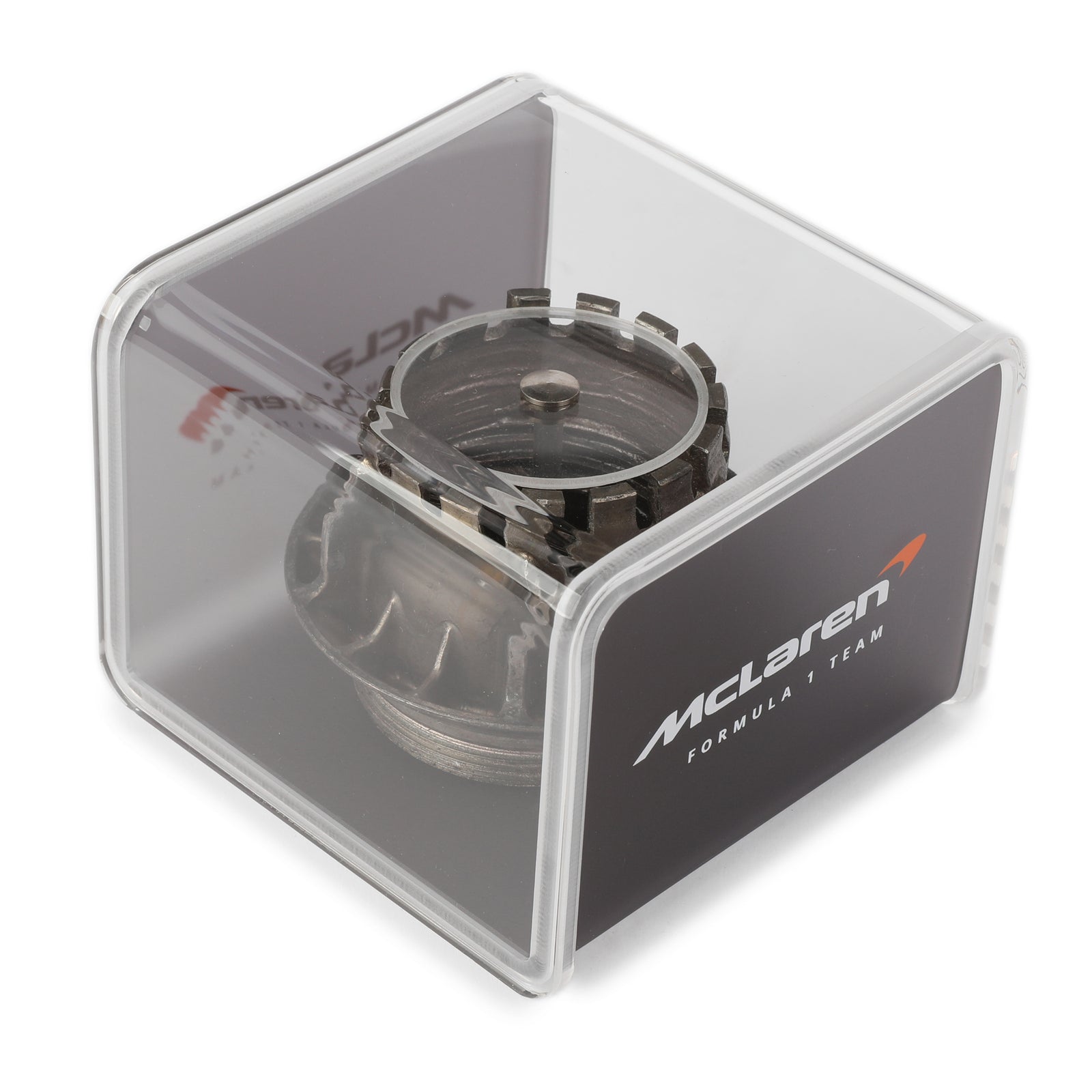McLaren 2023 Race-Used Wheel Nut in Display Case - Silver