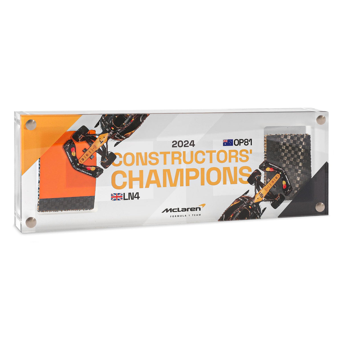2024 Constructors Champions McLaren Dual Acrylic Bodywork Display