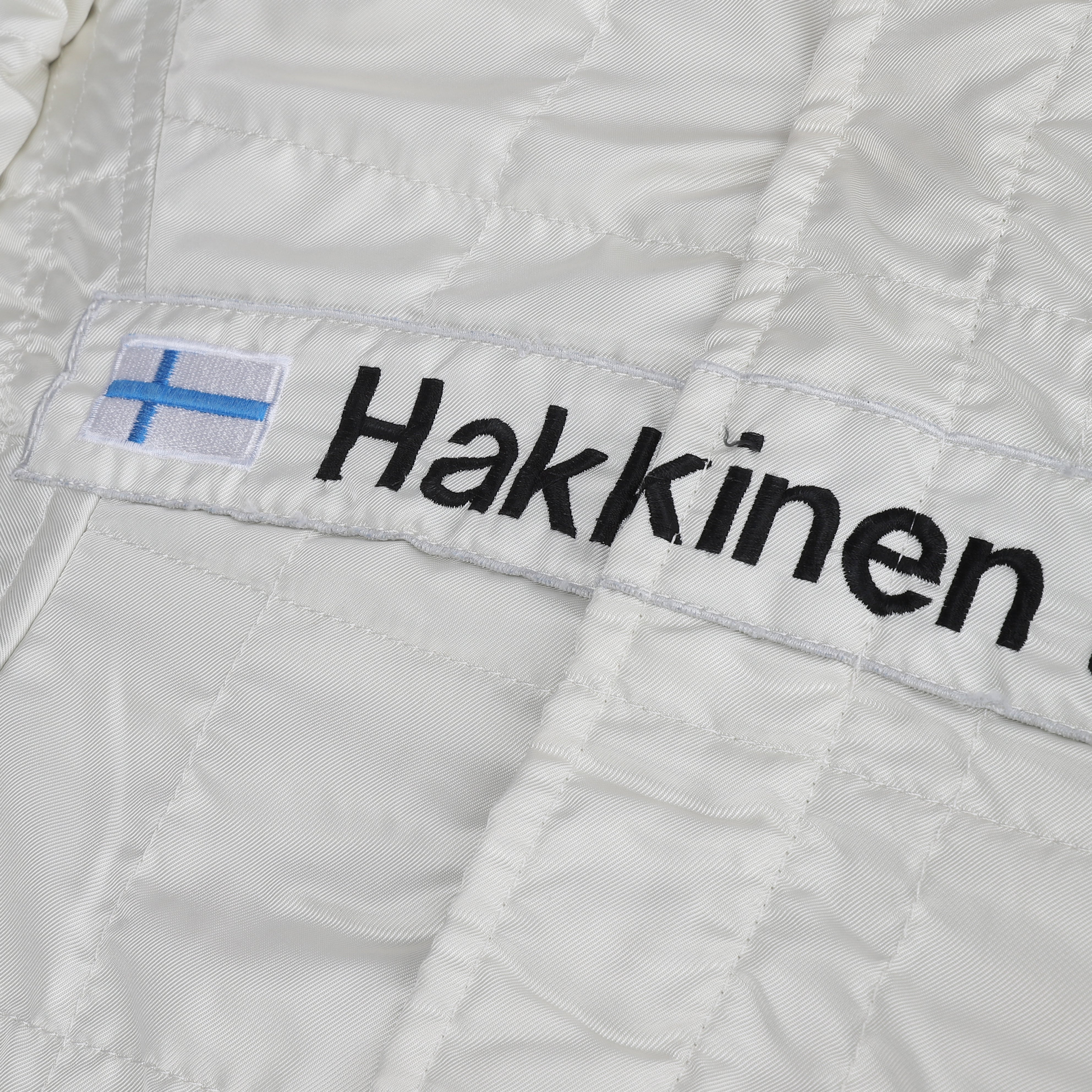Mika Häkkinen 1997 McLaren Mirror Man, Computer Associates & Boss Branding Replica Race Suit
