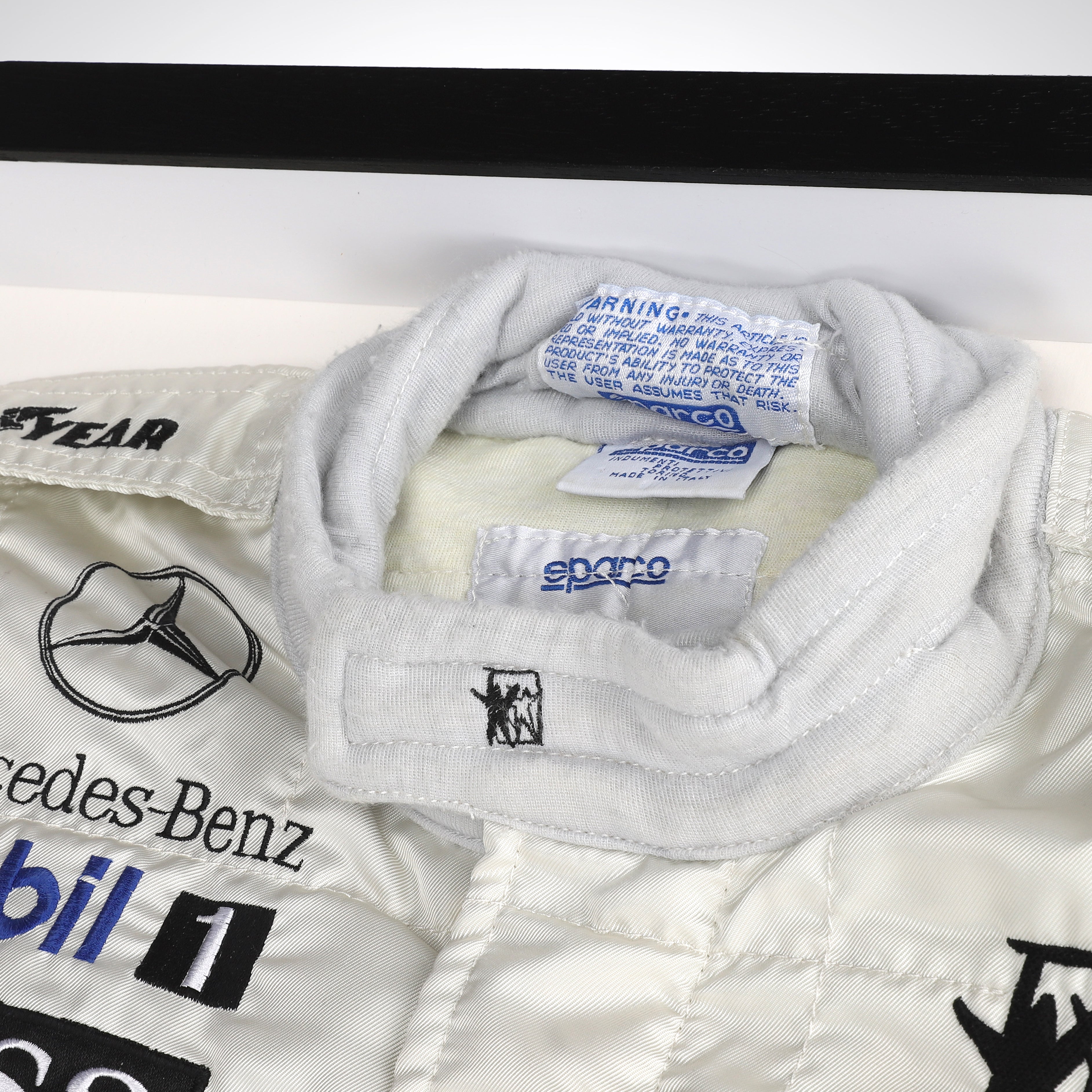 Mika Häkkinen 1997 McLaren Mirror Man, Computer Associates & Boss Branding Replica Race Suit