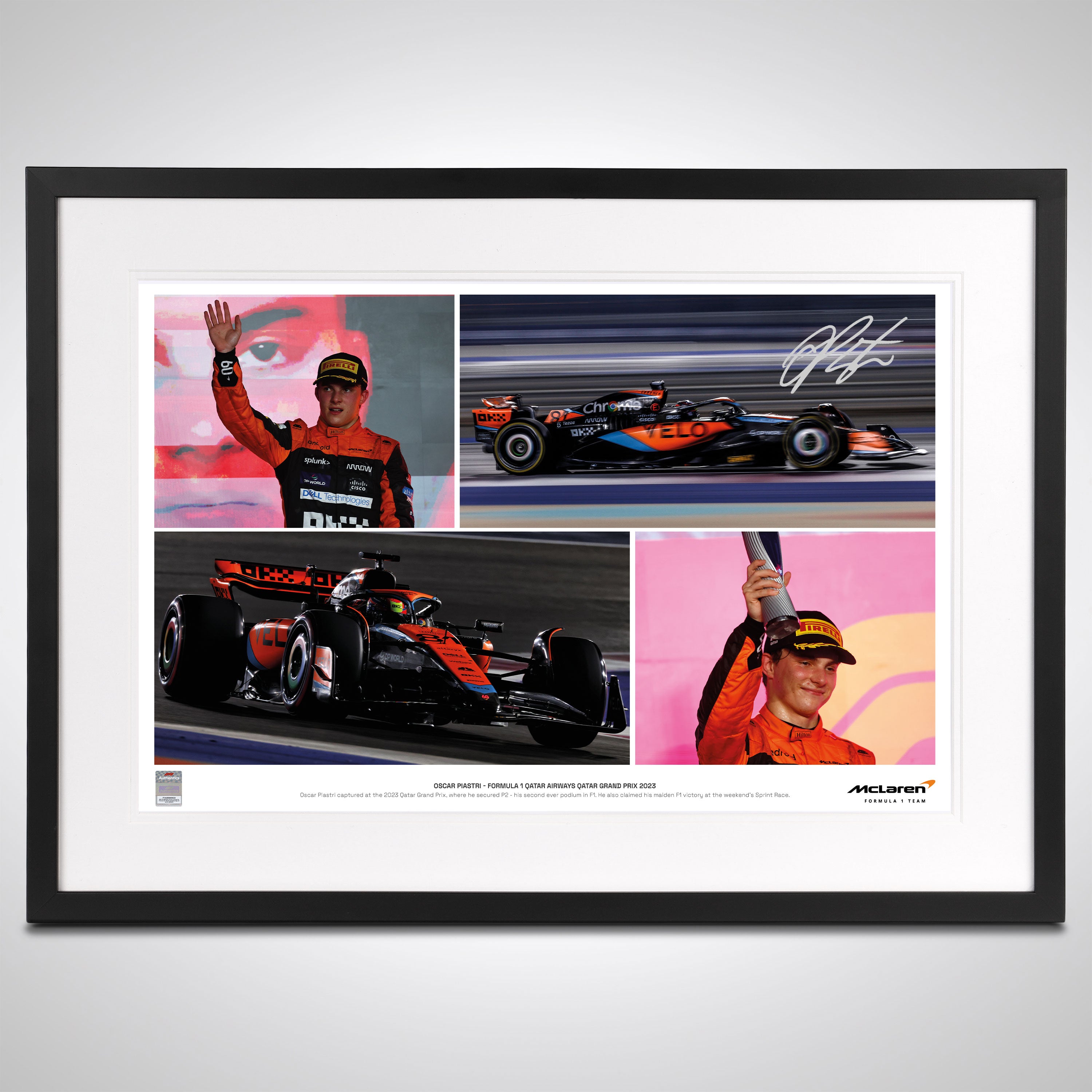 Limited Edition Oscar Piastri 2023 Signed Photo – Qatar GP