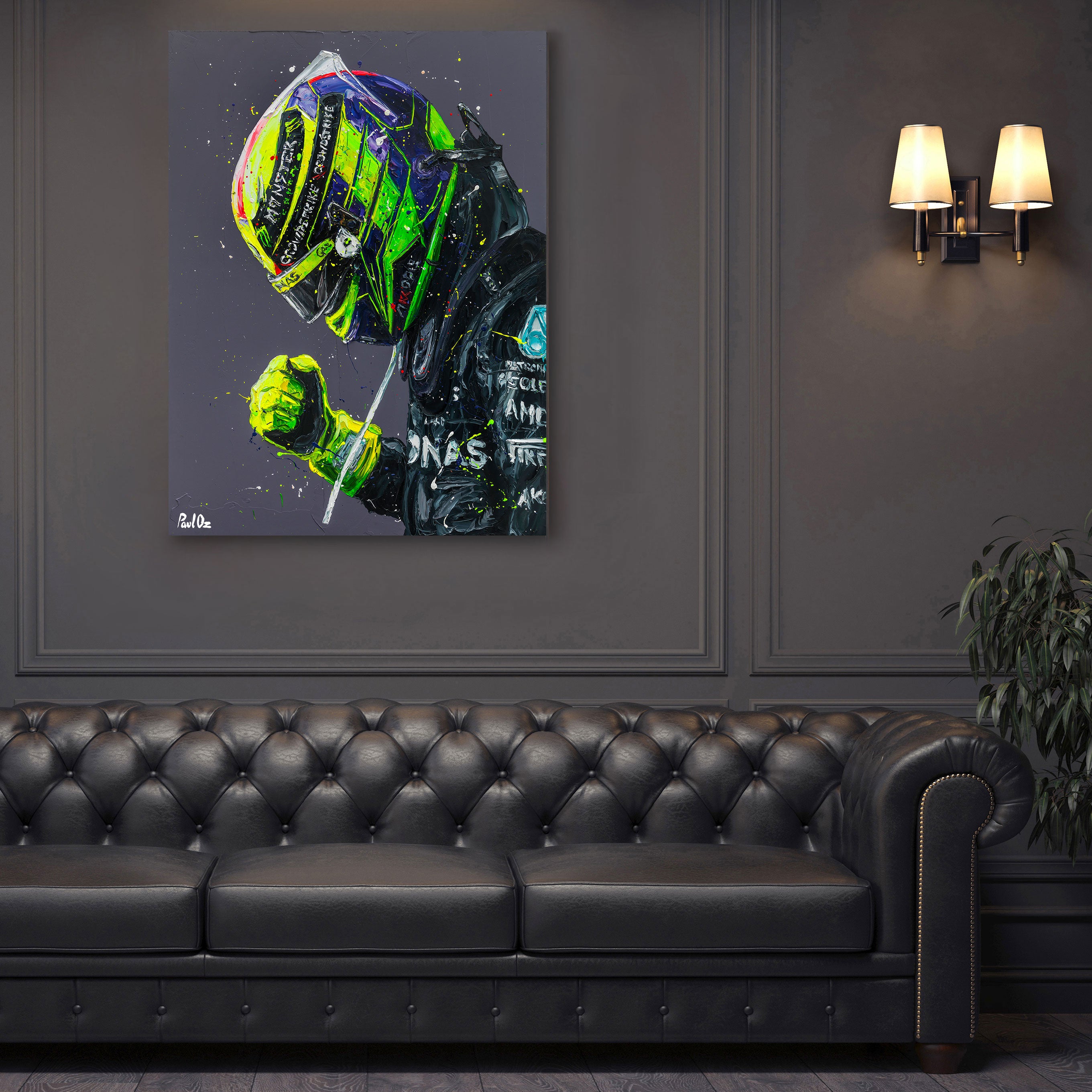 Lewis Hamilton 2023 Australian GP Embellished Print – Paul Oz