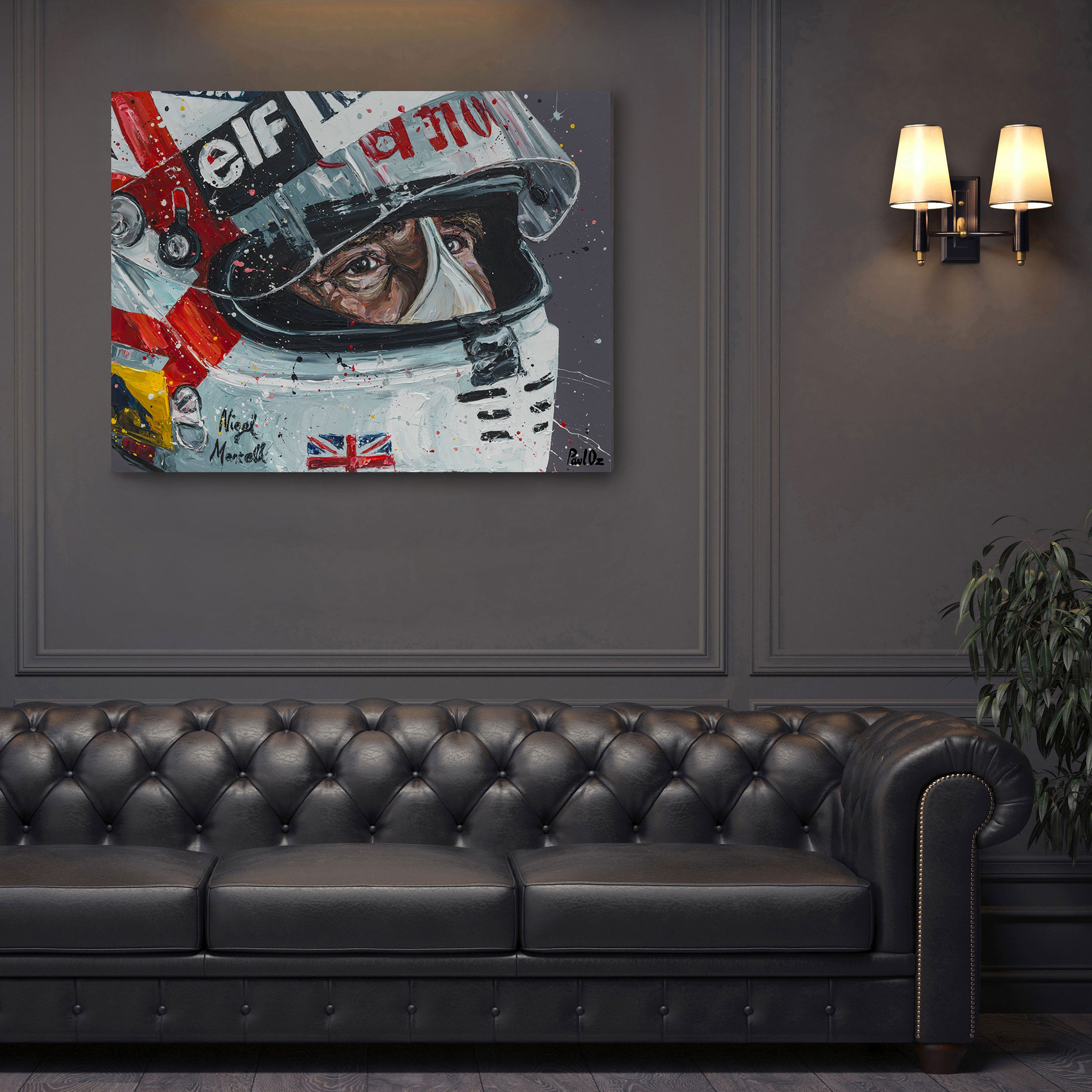 Nigel Mansell 2023 Embellished Print – Paul Oz