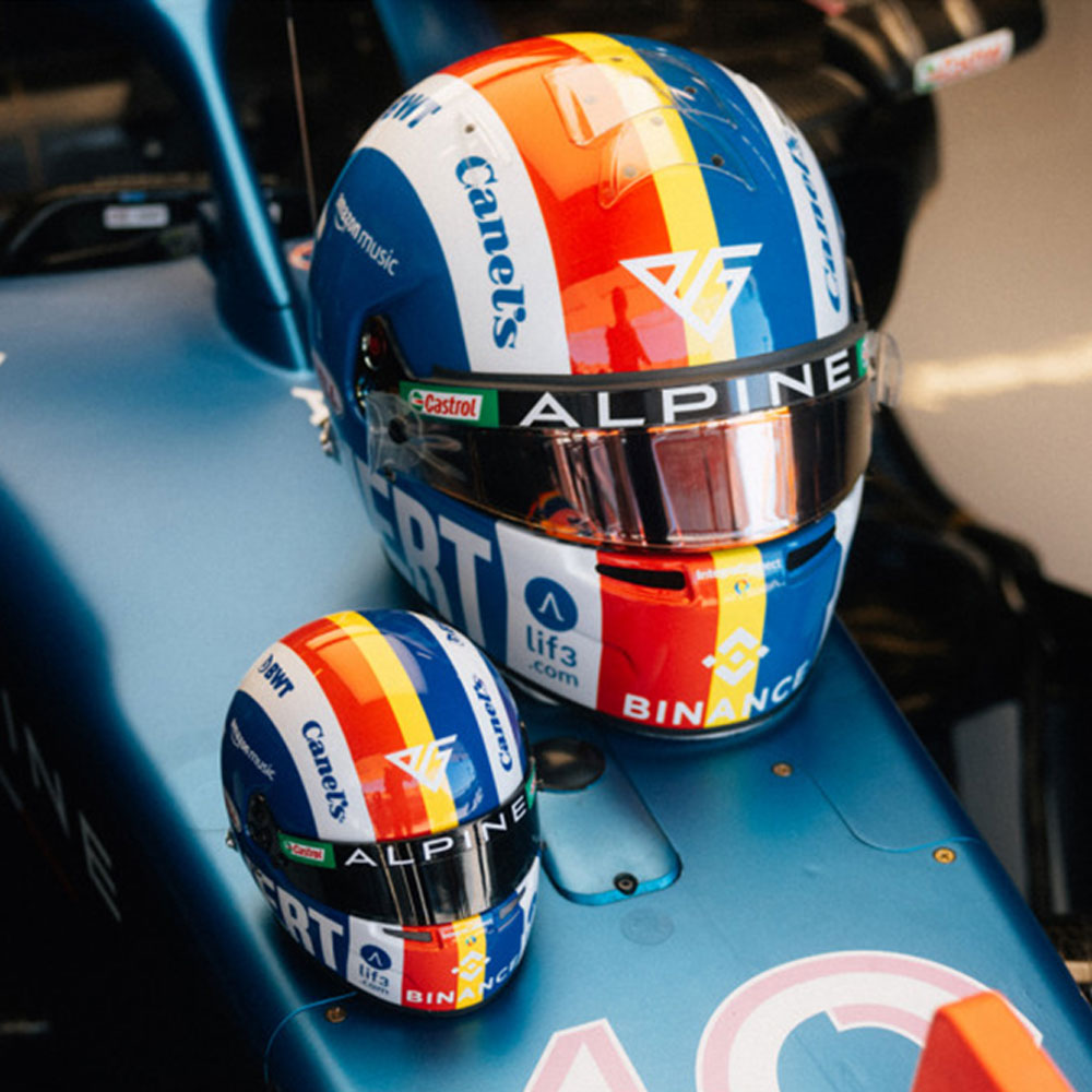 Pierre Gasly 2023 Signed 1:2 Scale Helmet – United States GP