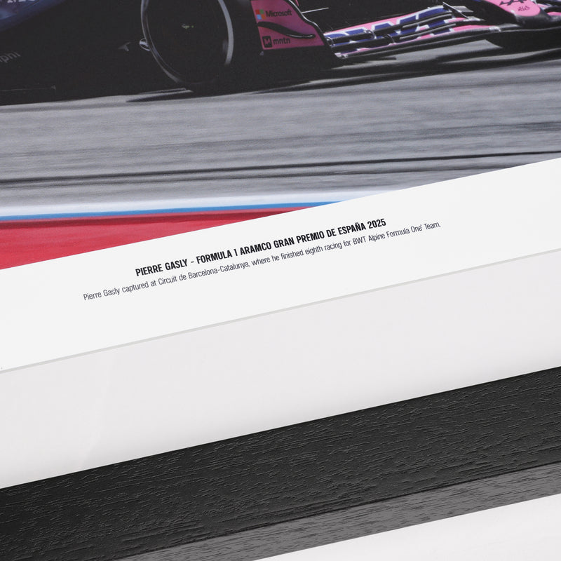 Pierre Gasly 2025 Signed Photo - Spanish GP