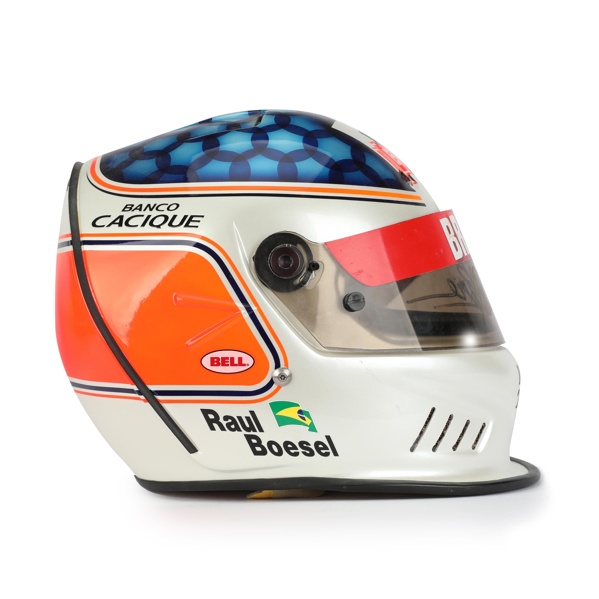 Raul Boesel Original Signed Indy Helmet