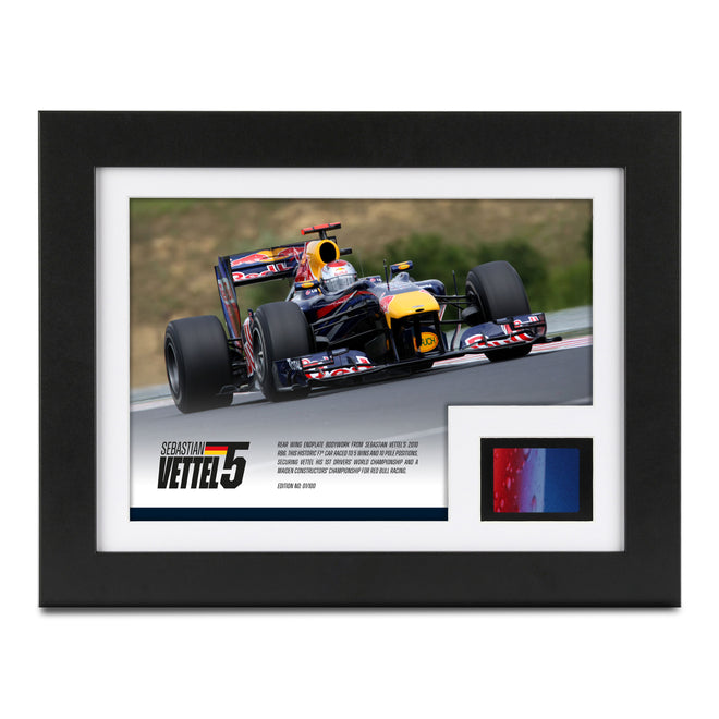 Limited Edition Sebastian Vettel 2010 Red Bull Racing 'Simply Cola' Bodywork & Photo