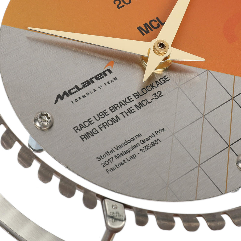 Stoffel Vandoorne 2017 Brake Blockage Ring Clock - Malaysian GP