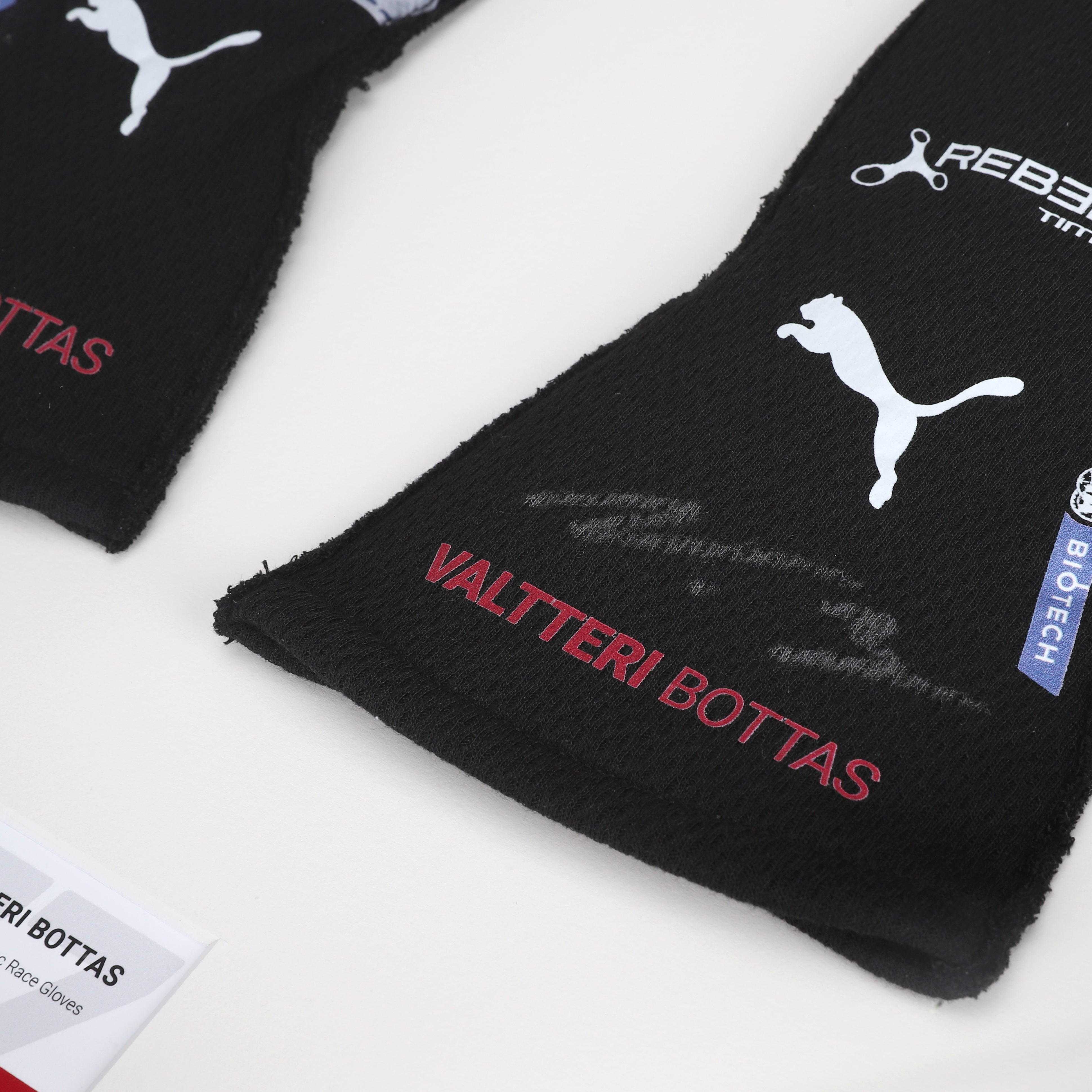 Valtteri Bottas 2023 Signed Race Spec Alfa Romeo F1 Team Stake Race Gloves