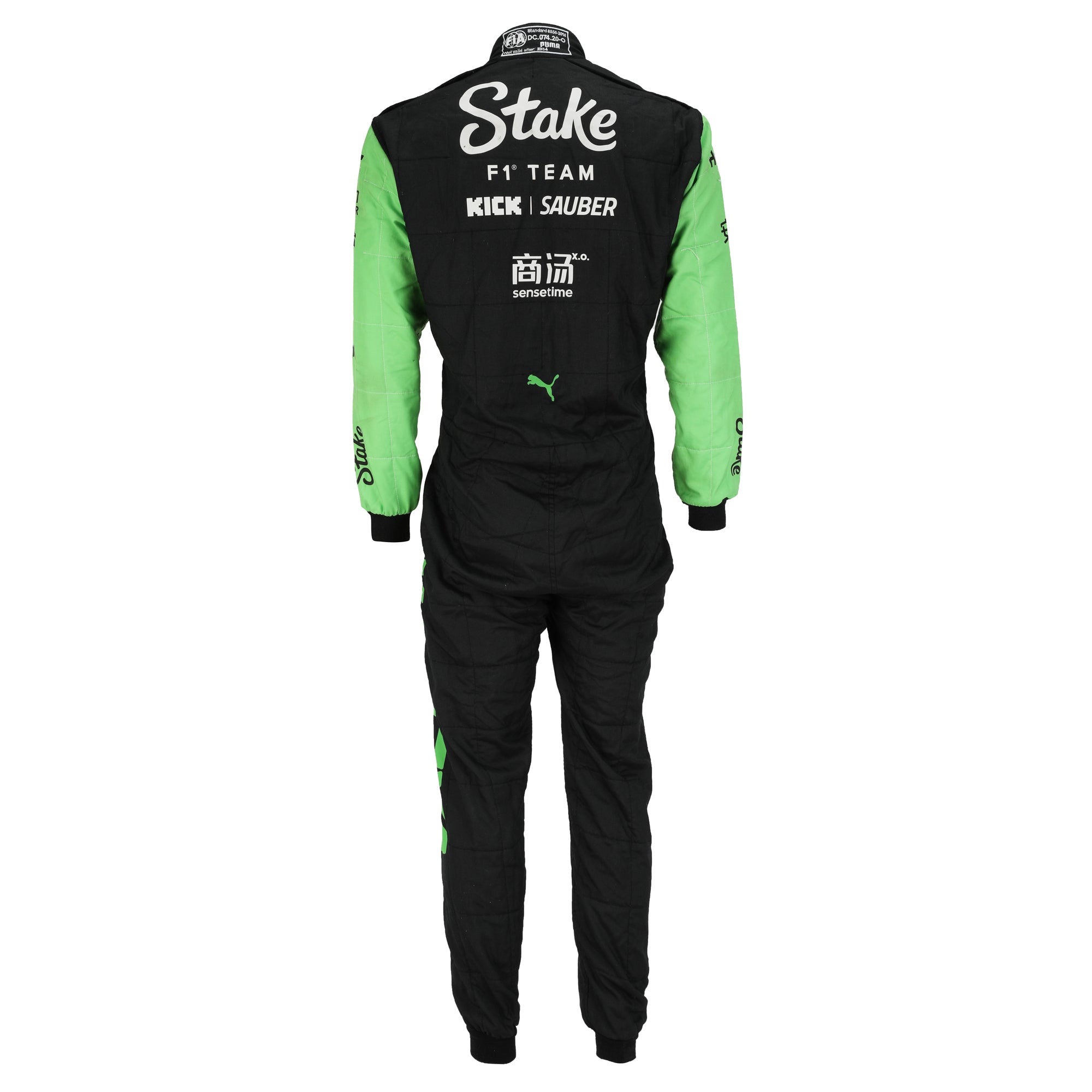 Valtteri Bottas Signed 2024 Stake F1 Team Kick Sauber Grand Prix Used Race Suit - Chinese GP