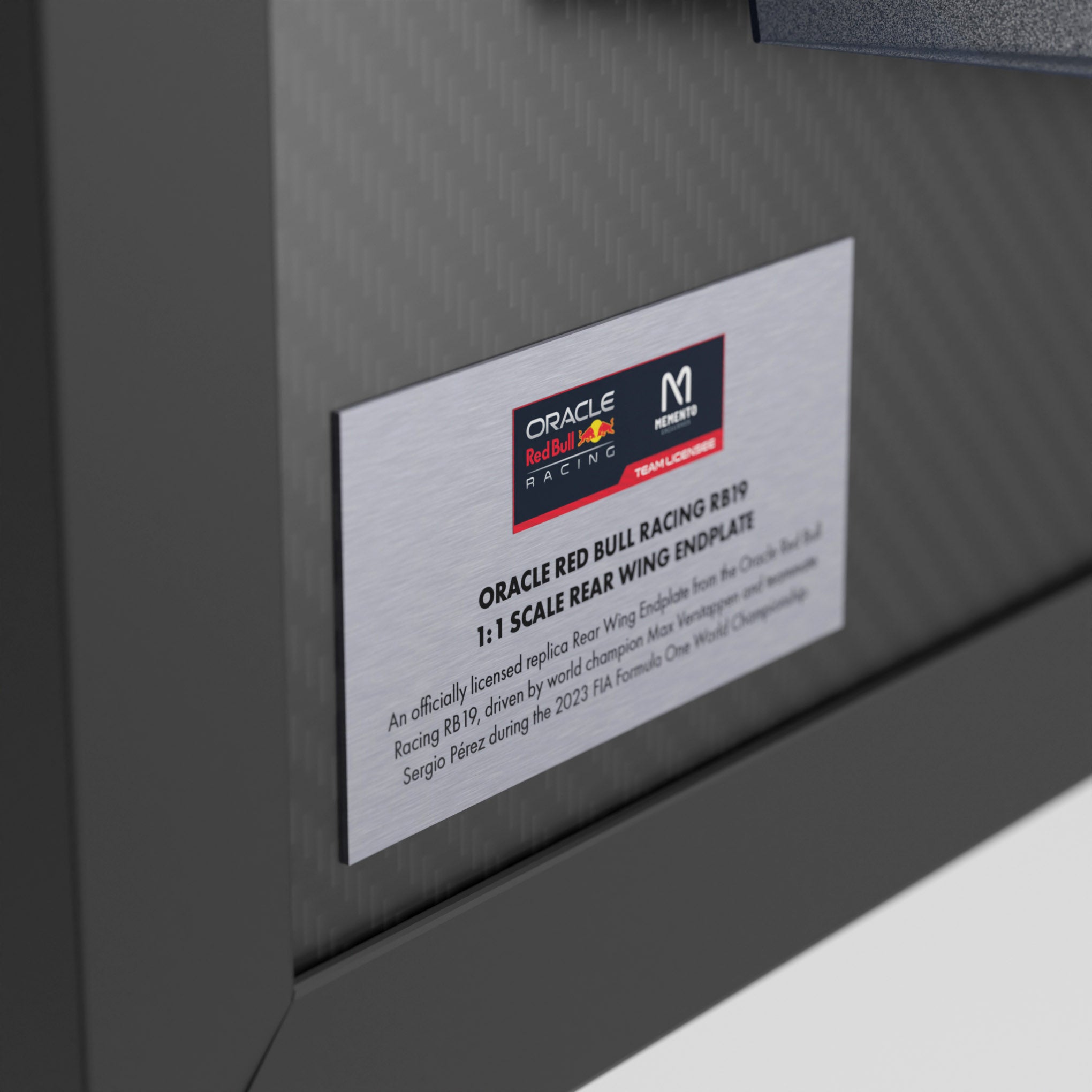 Oracle Red Bull Racing 2023 RB19 Replica Rear Wing Endplate - Miami GP