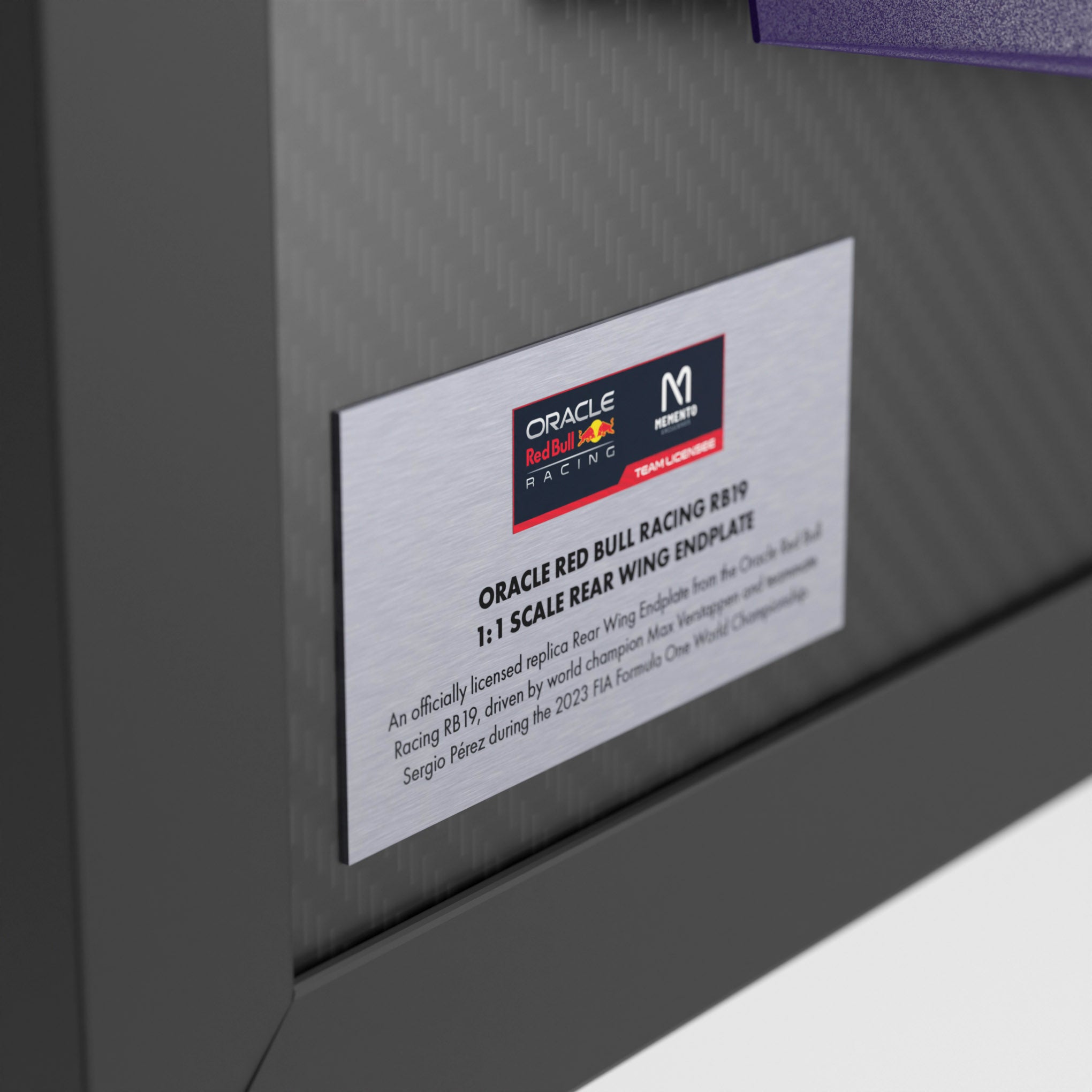 Oracle Red Bull Racing 2023 RB19 Replica Rear Wing Endplate - Vegas GP