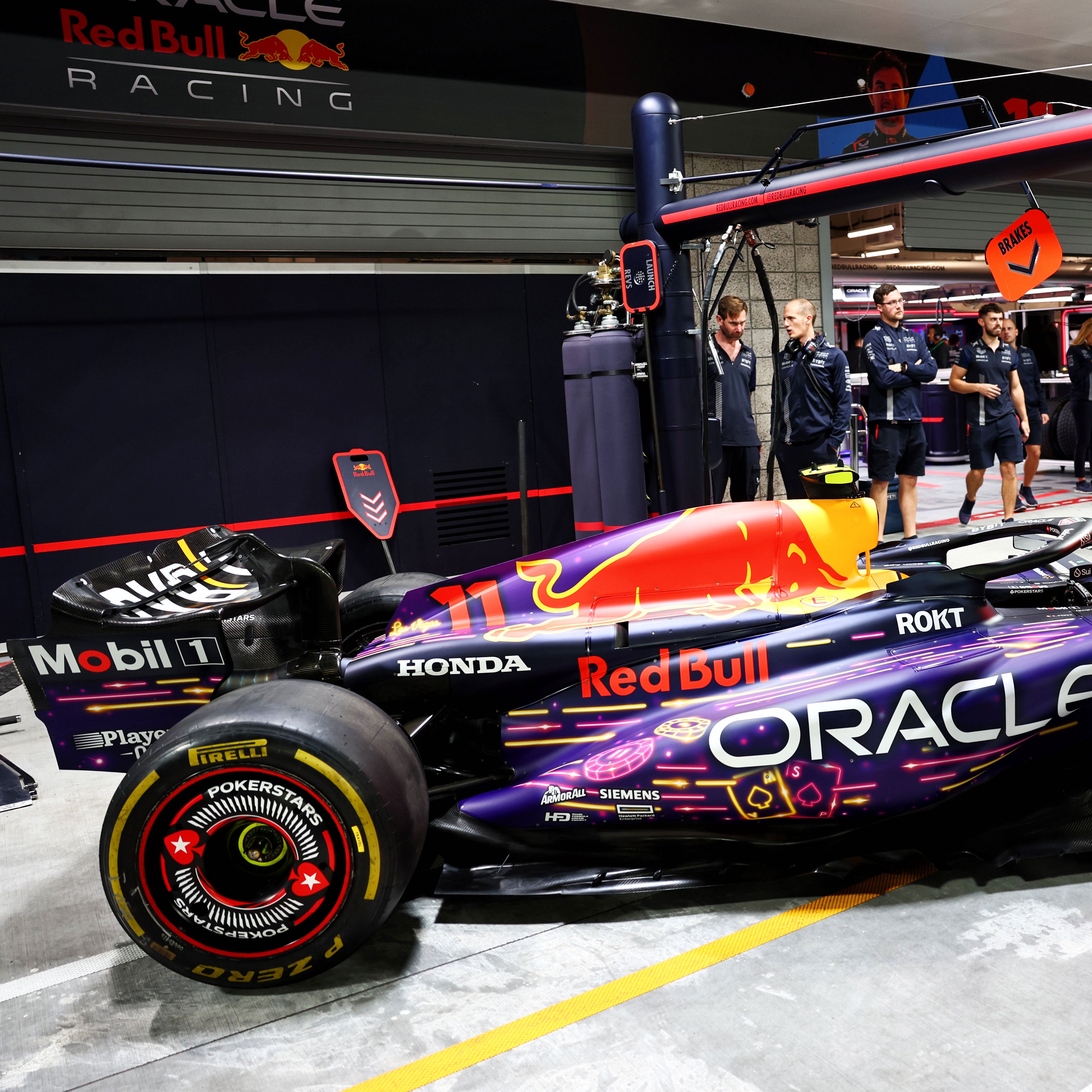 Oracle Red Bull Racing 2023 RB19 Replica Rear Wing Endplate - Vegas GP