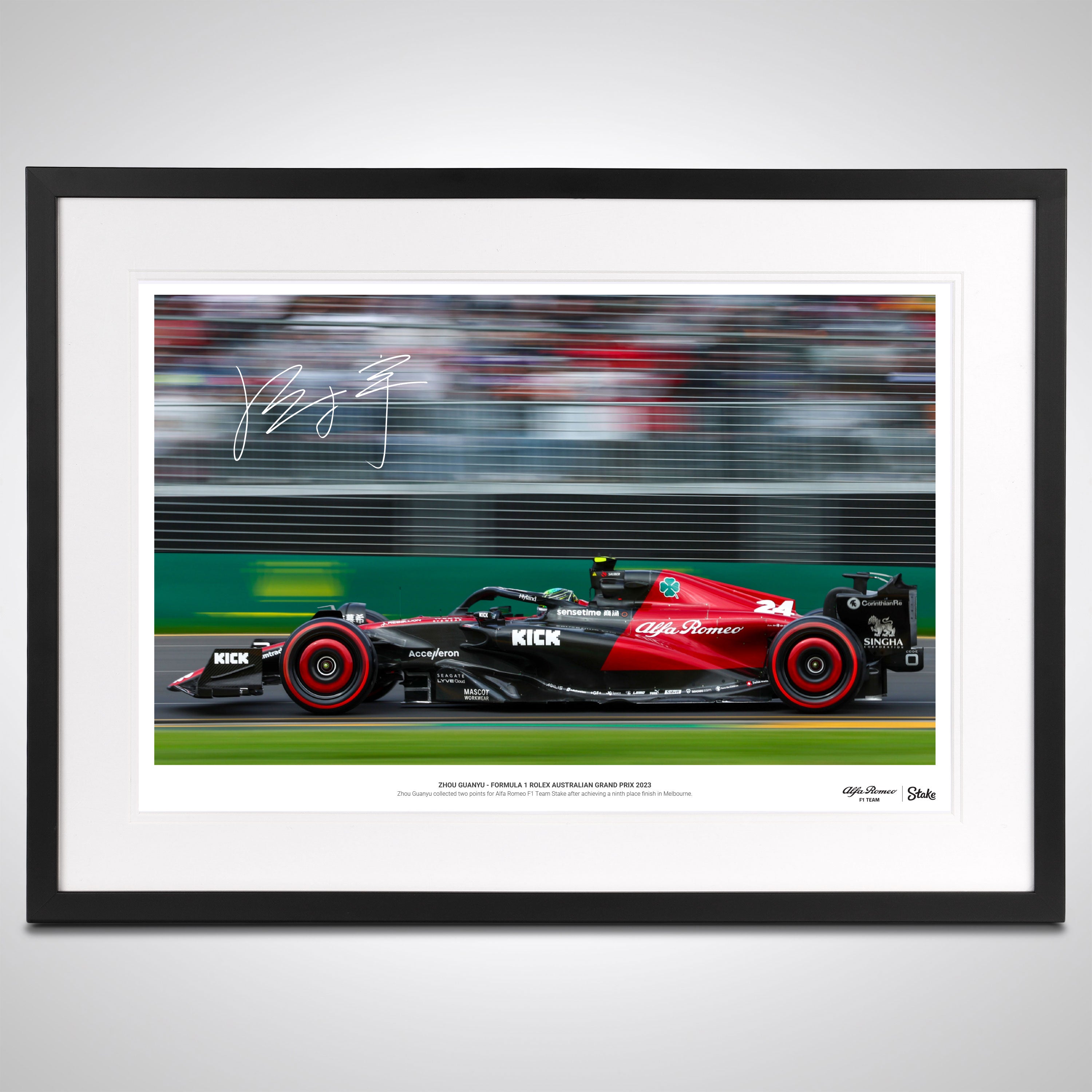 Zhou Guanyu 2023 Signed Photo - Australian GP