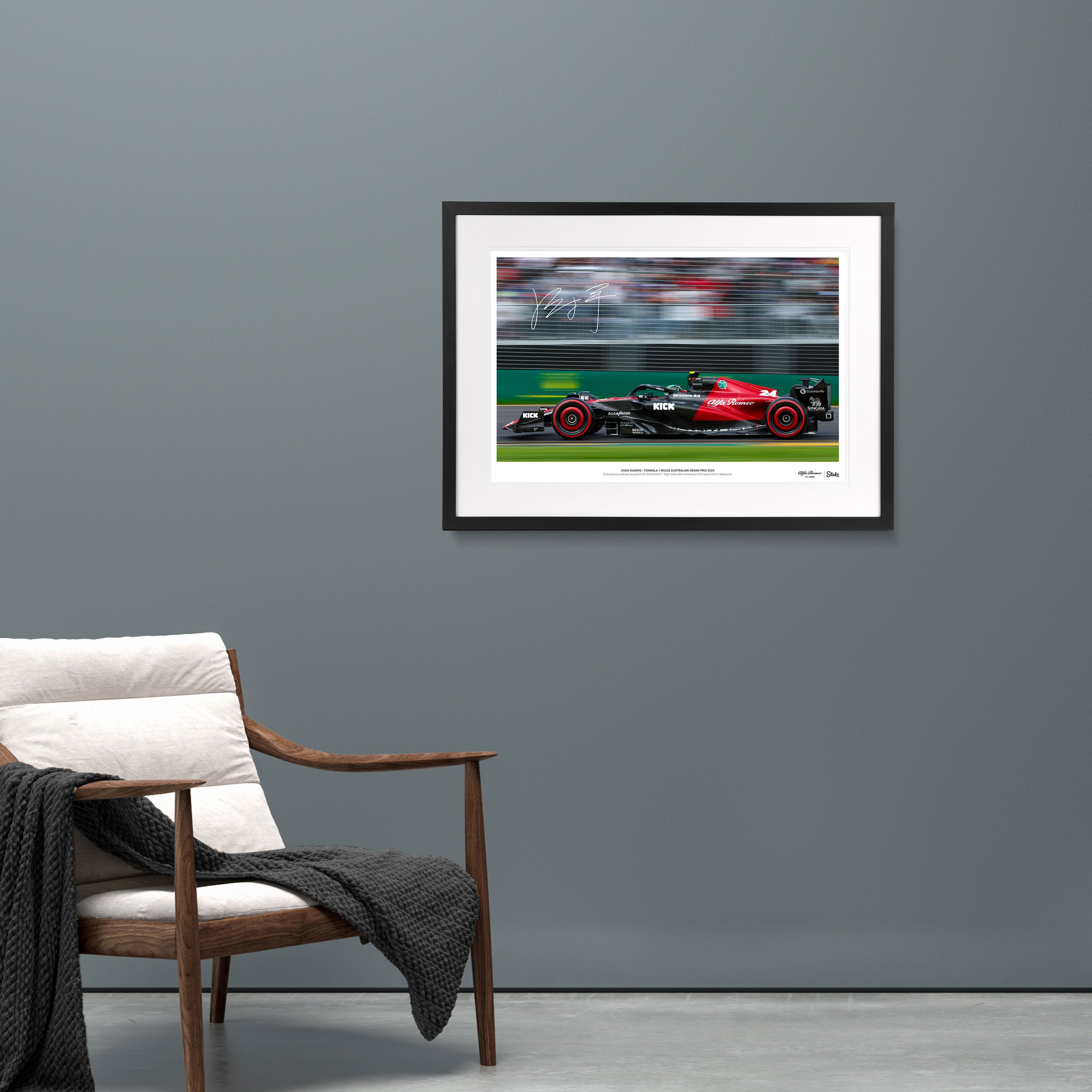 Zhou Guanyu 2023 Signed Photo - Australian GP