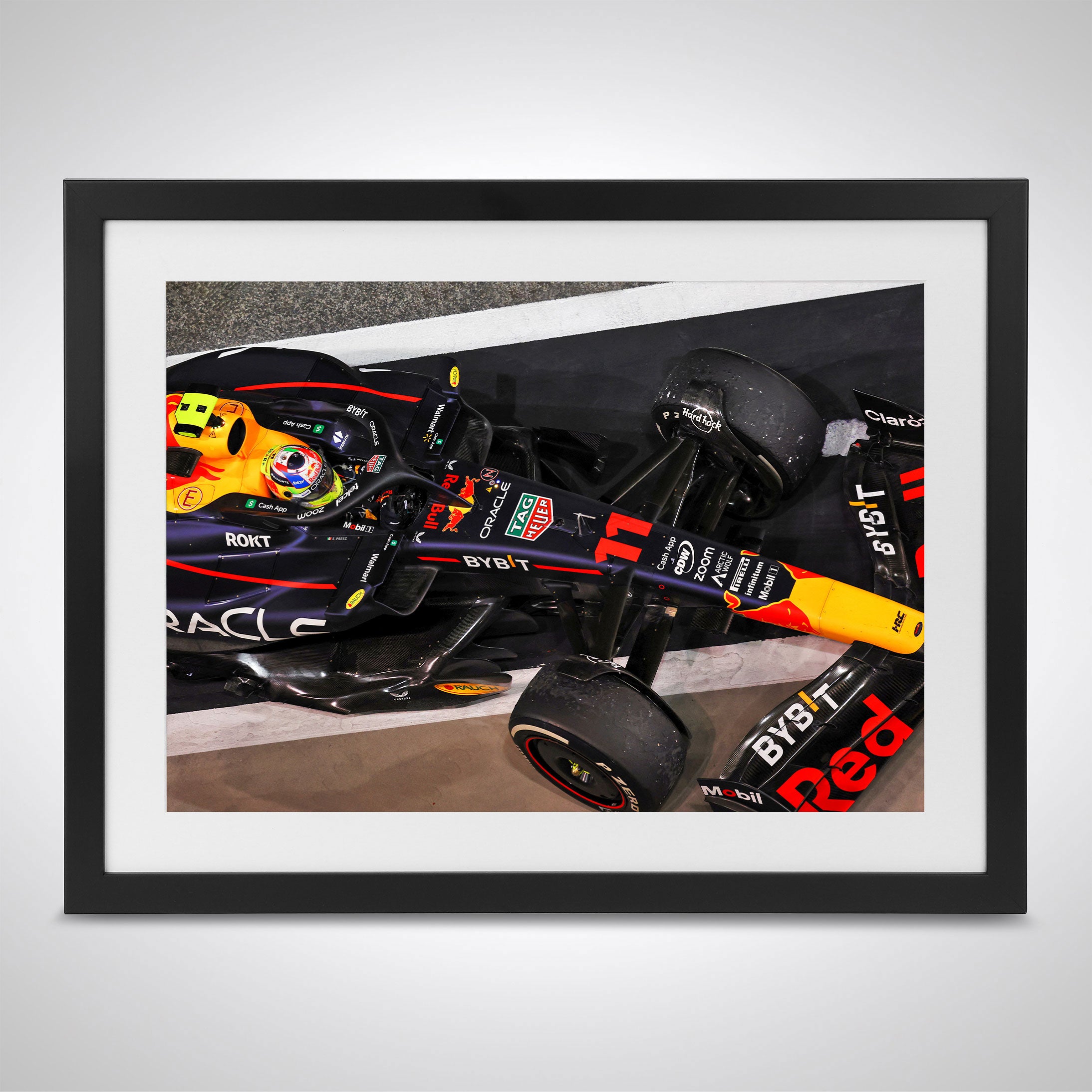 Sergio Pérez 2023 James Moy Print – Bahrain GP