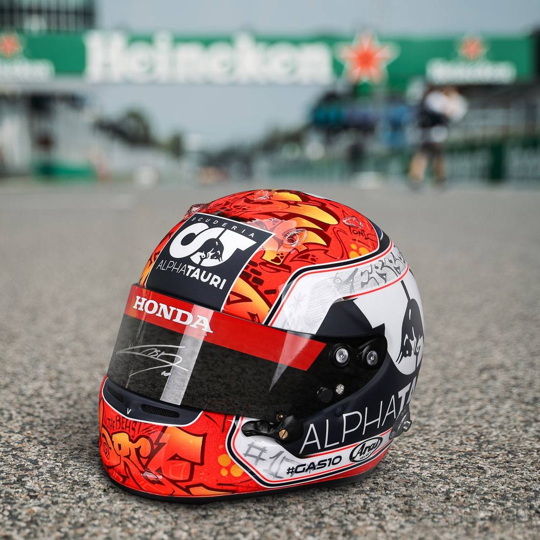 Pierre Gasly 2020 Signed 1:1 Italian GP Promo Helmet