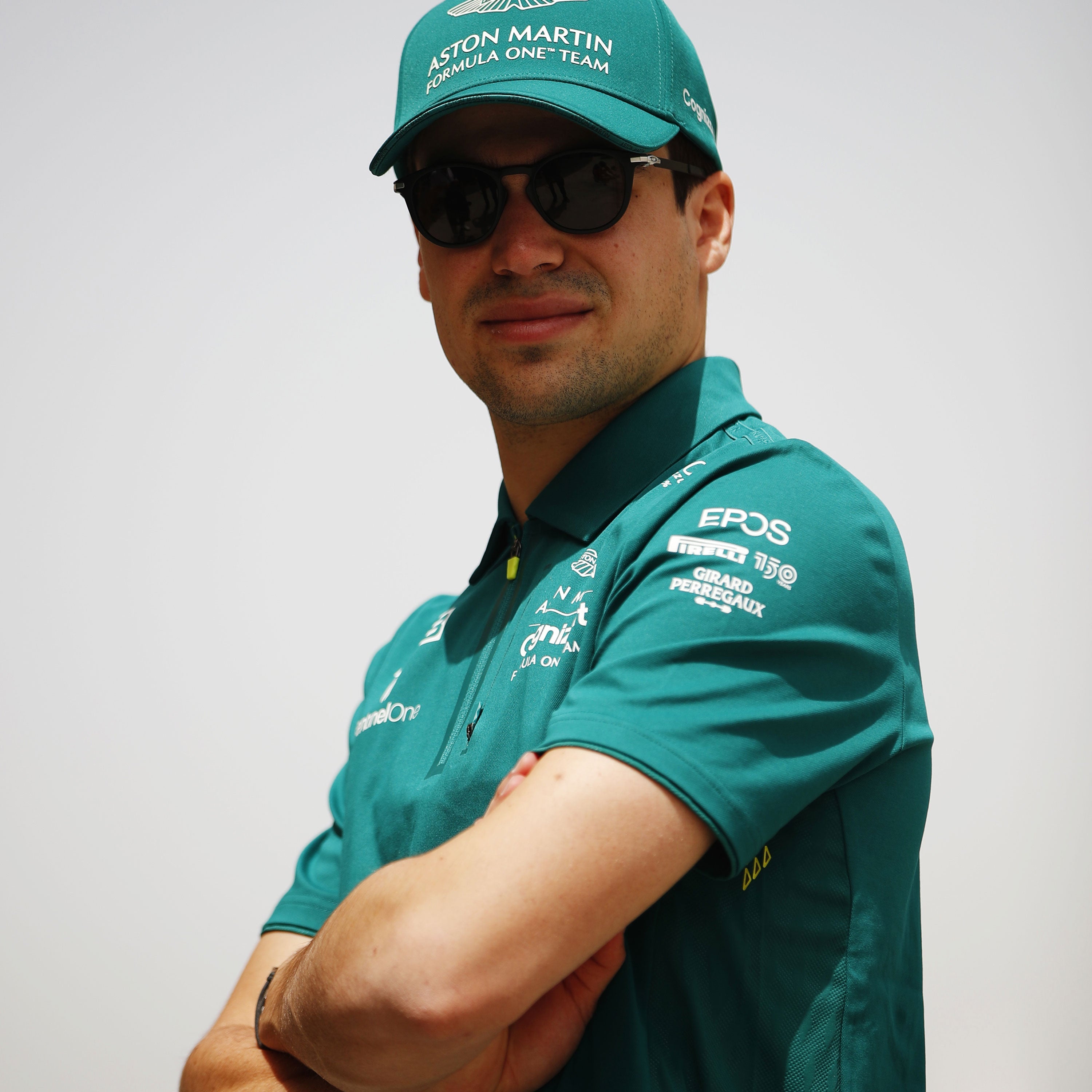 Lance Stroll 2022 Signed Aston Martin Aramco Cognizant F1 Team Polo Shirt