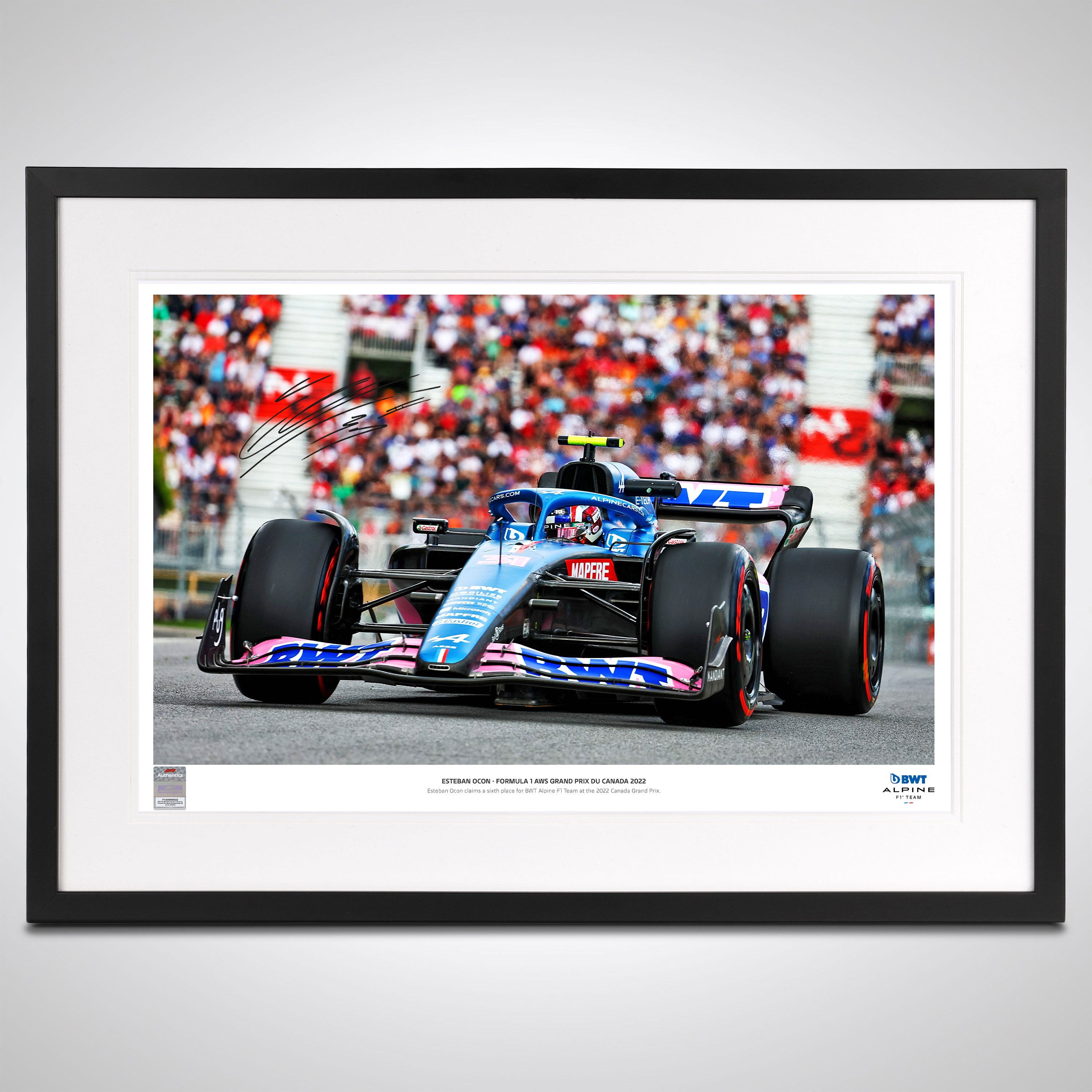 Esteban Ocon 2022 Signed Photo – Canadian GP
