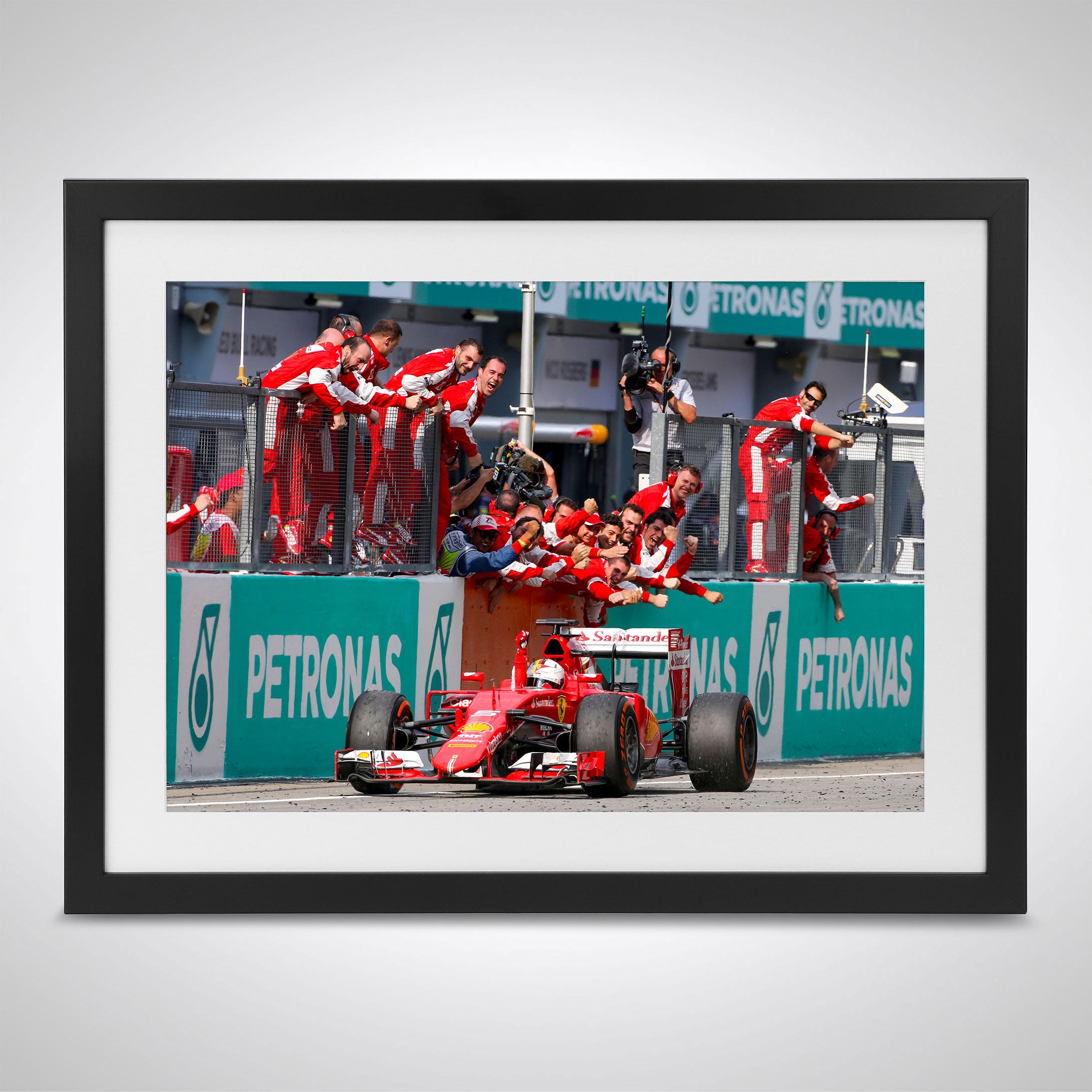 Sebastian Vettel 2015 'First Ferrari Win' Print - Malaysian GP
