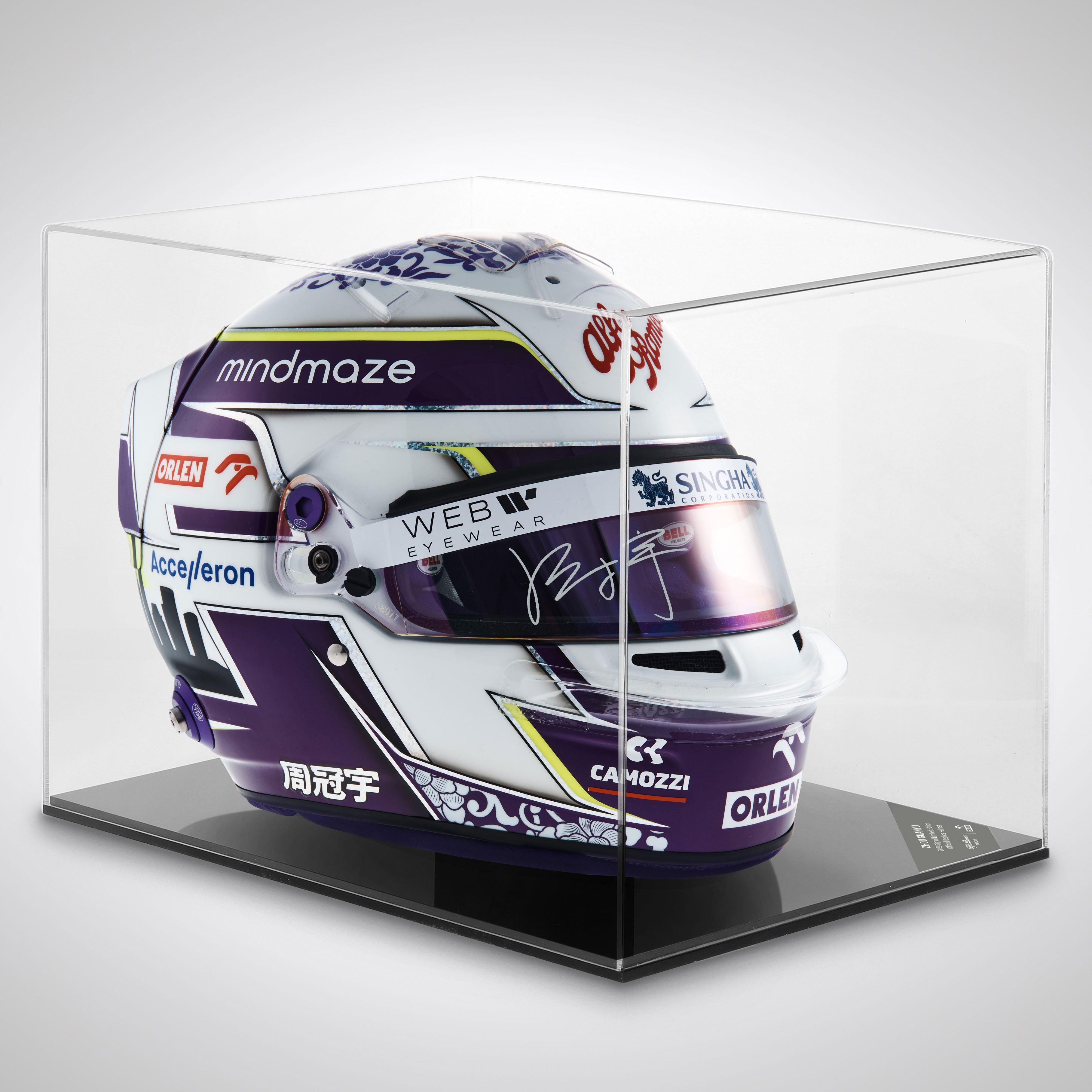 Zhou Guanyu 2022 Signed Replica Helmet