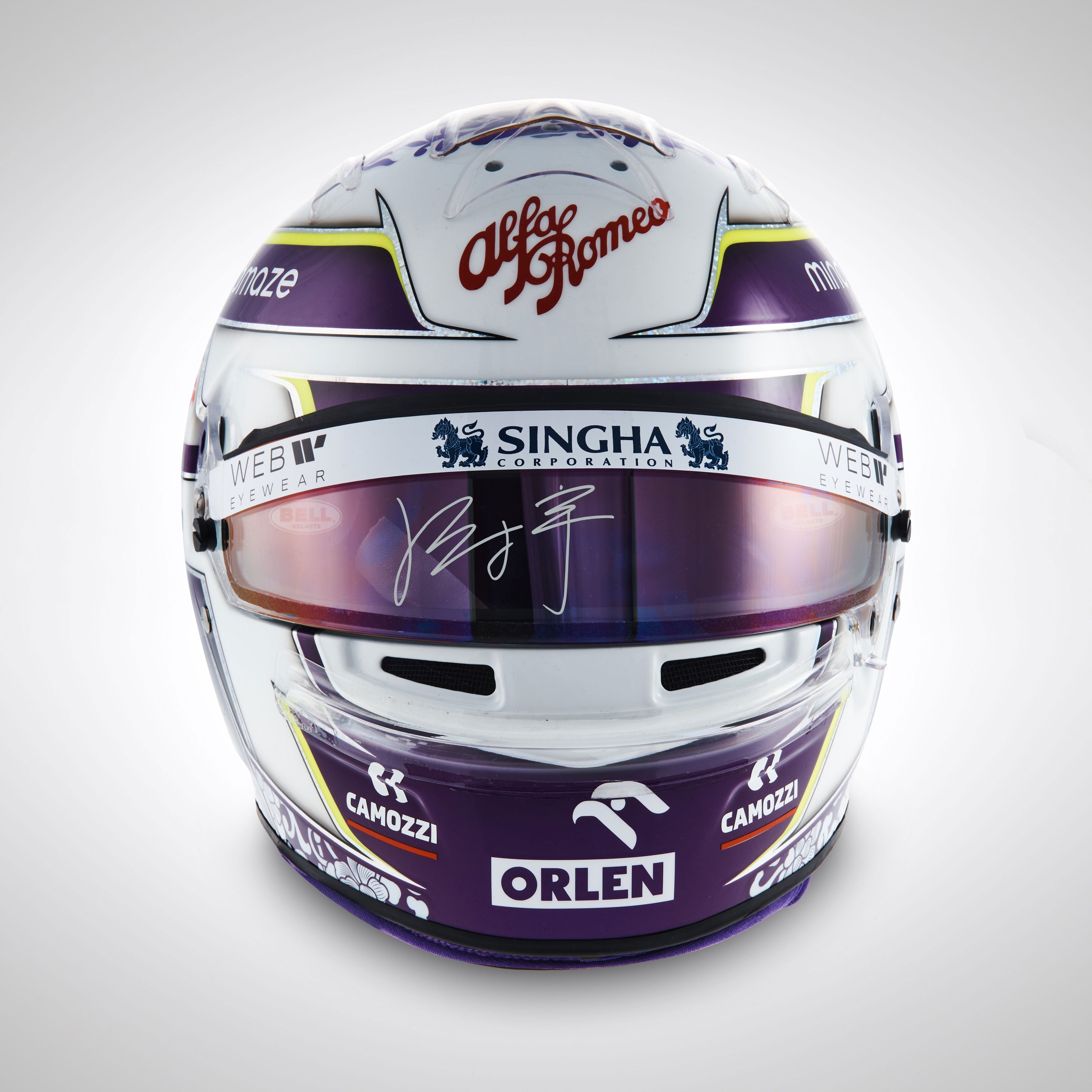 Zhou Guanyu 2022 Signed Replica Helmet