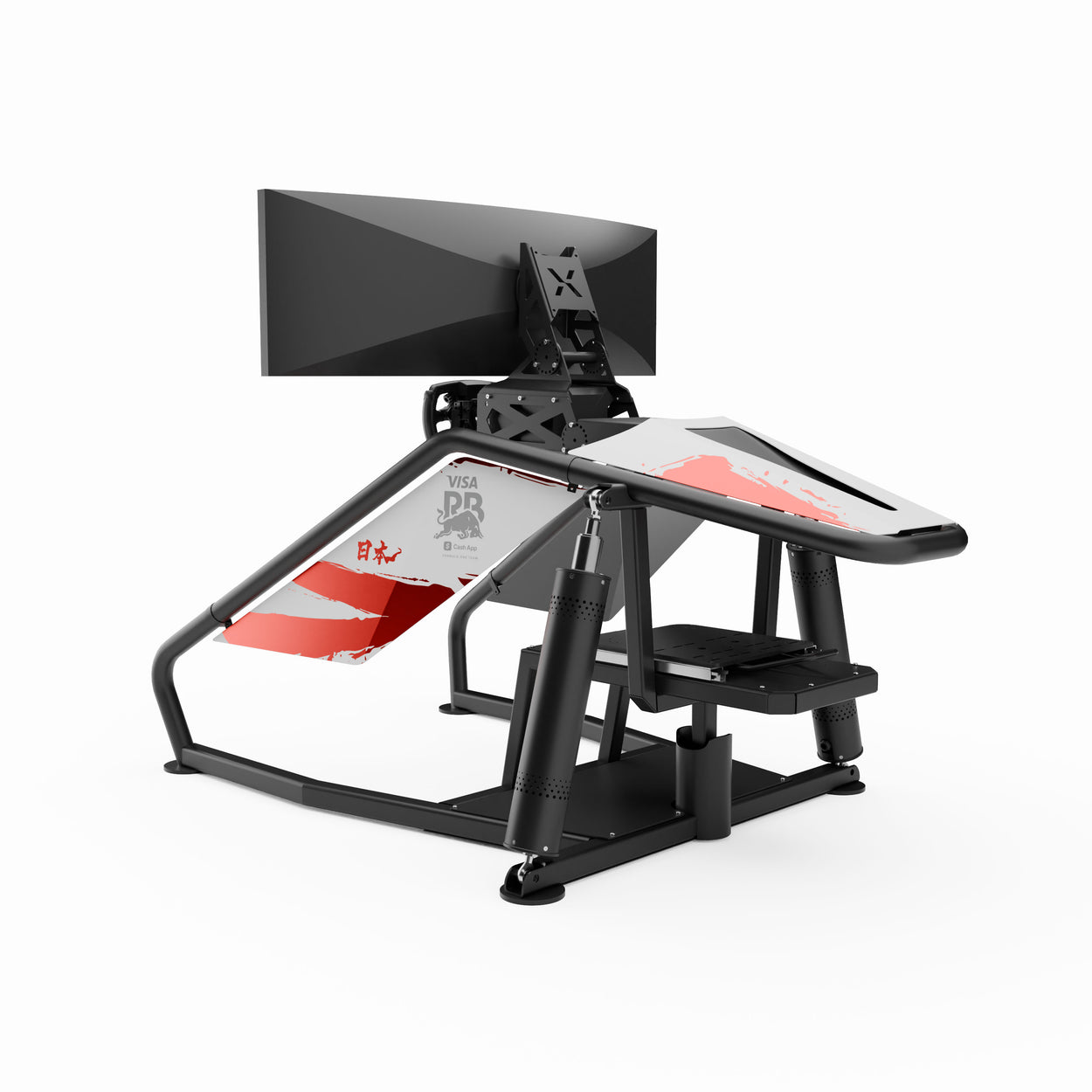 Visa Cash App Racing Bulls F1 Team X Wav static simulator Japan livery accessible racing cockpit inclusive design
