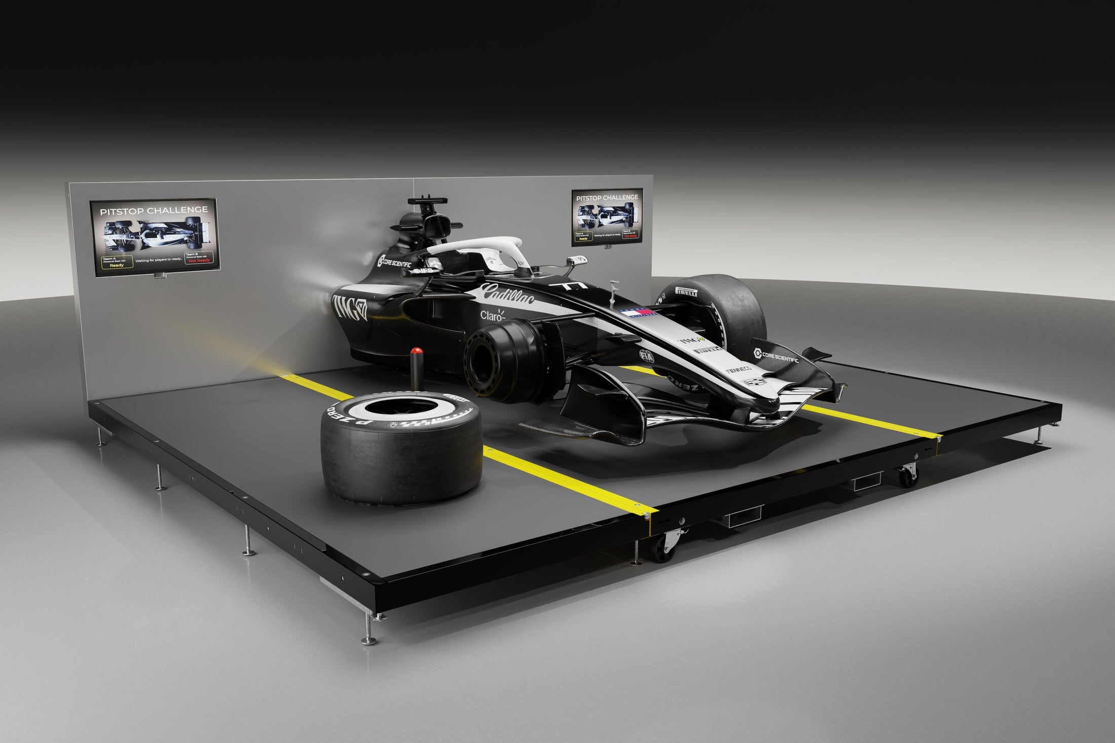 Official 2026 Cadillac Formula One® Team MAC-26 Pit Stop Rig