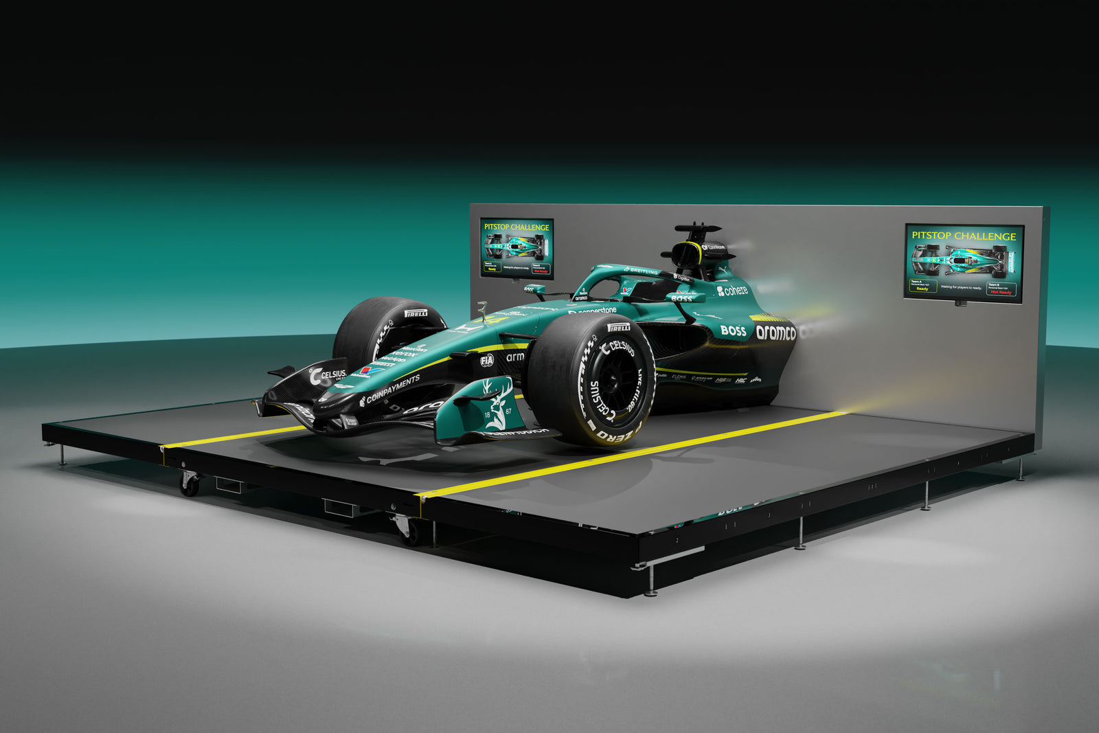 2026 Aston Martin Aramco F1 ® Team Pit Stop Rig