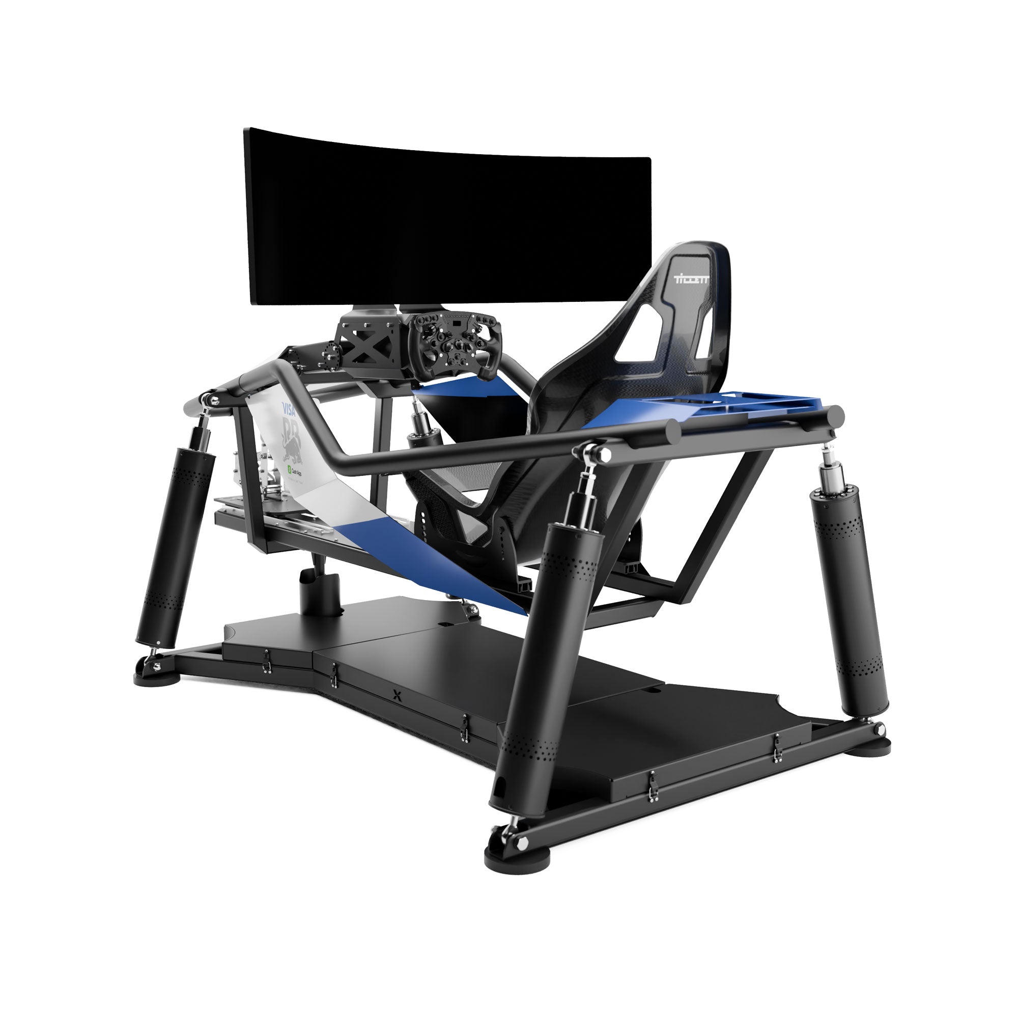 Visa Cash App Racing Bulls X6 motion simulator premium racing simulator cockpit immersive display setup