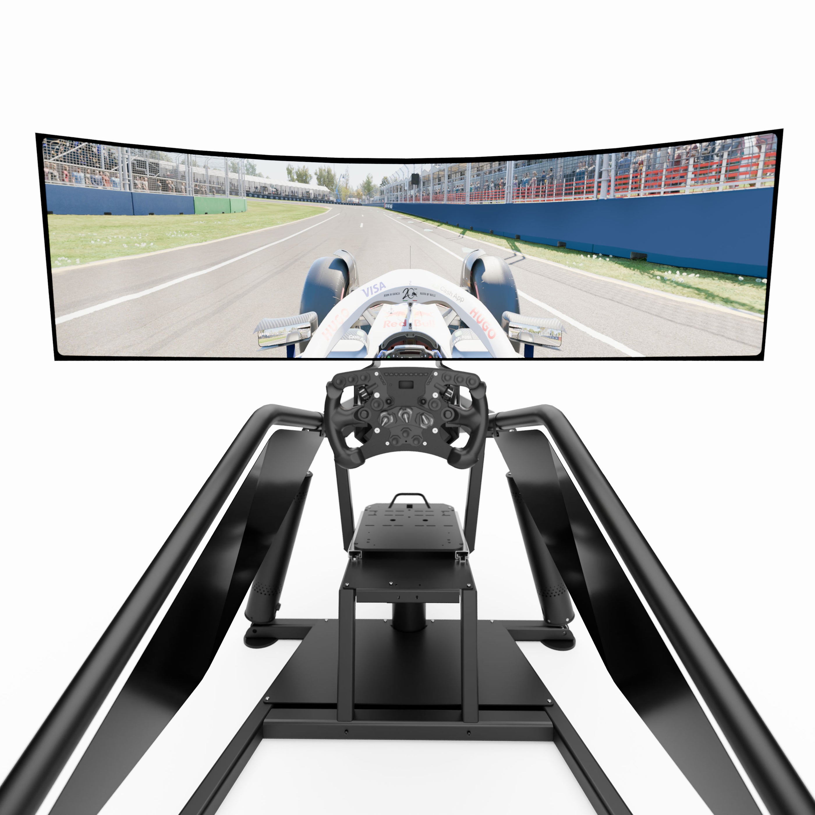 Visa Cash App RB F1 Team X Wav static simulator inclusive accessible racing simulator cockpit setup